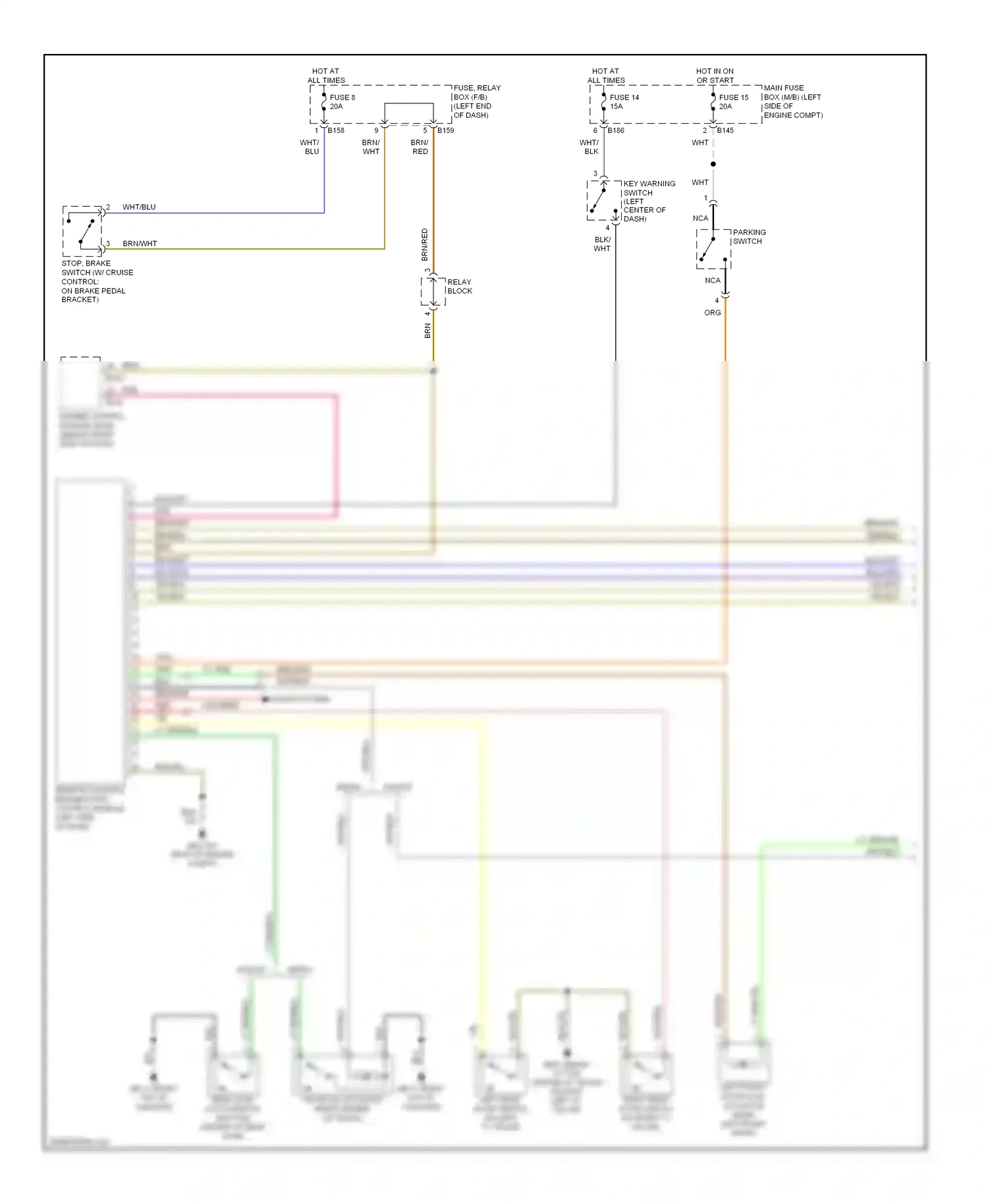 Wiring diagram relay block for Subaru Outback BP facelift (2006-2009) (8 of 9)