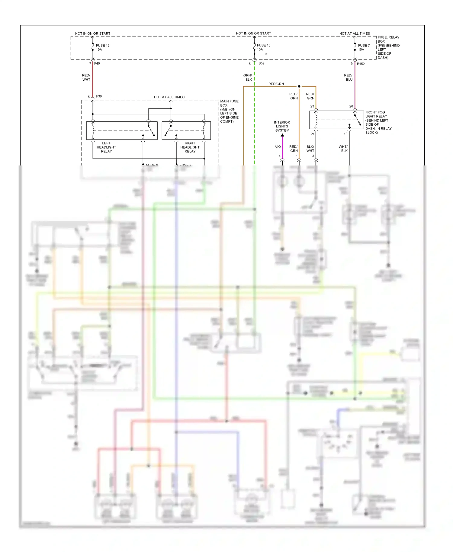 Wiring diagram starting/ charging system for Subaru Outback BP facelift (2006-2009) (4 of 6)