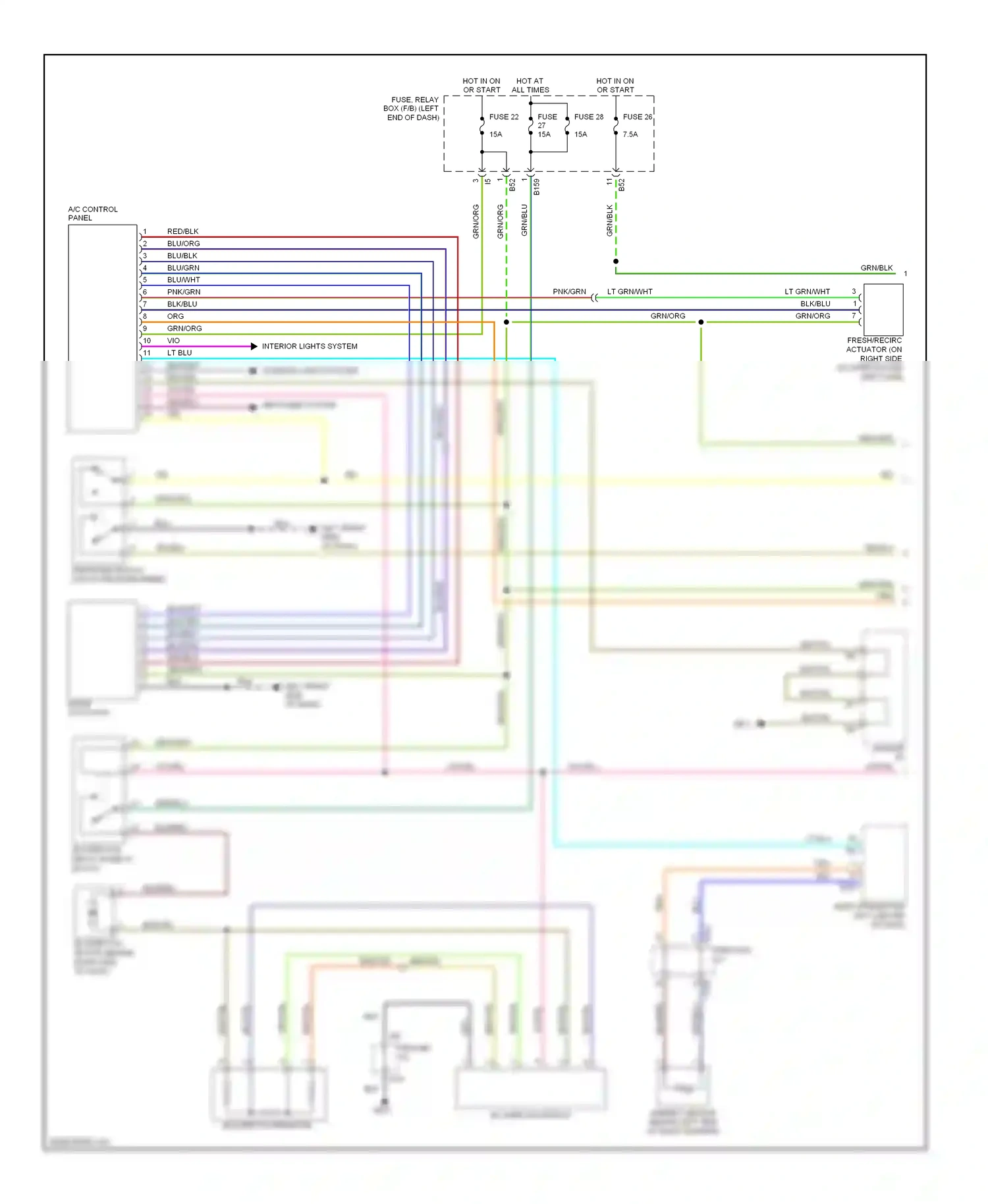 Wiring diagram through j/c for Subaru Outback BP facelift (2006-2009) (9 of 14)