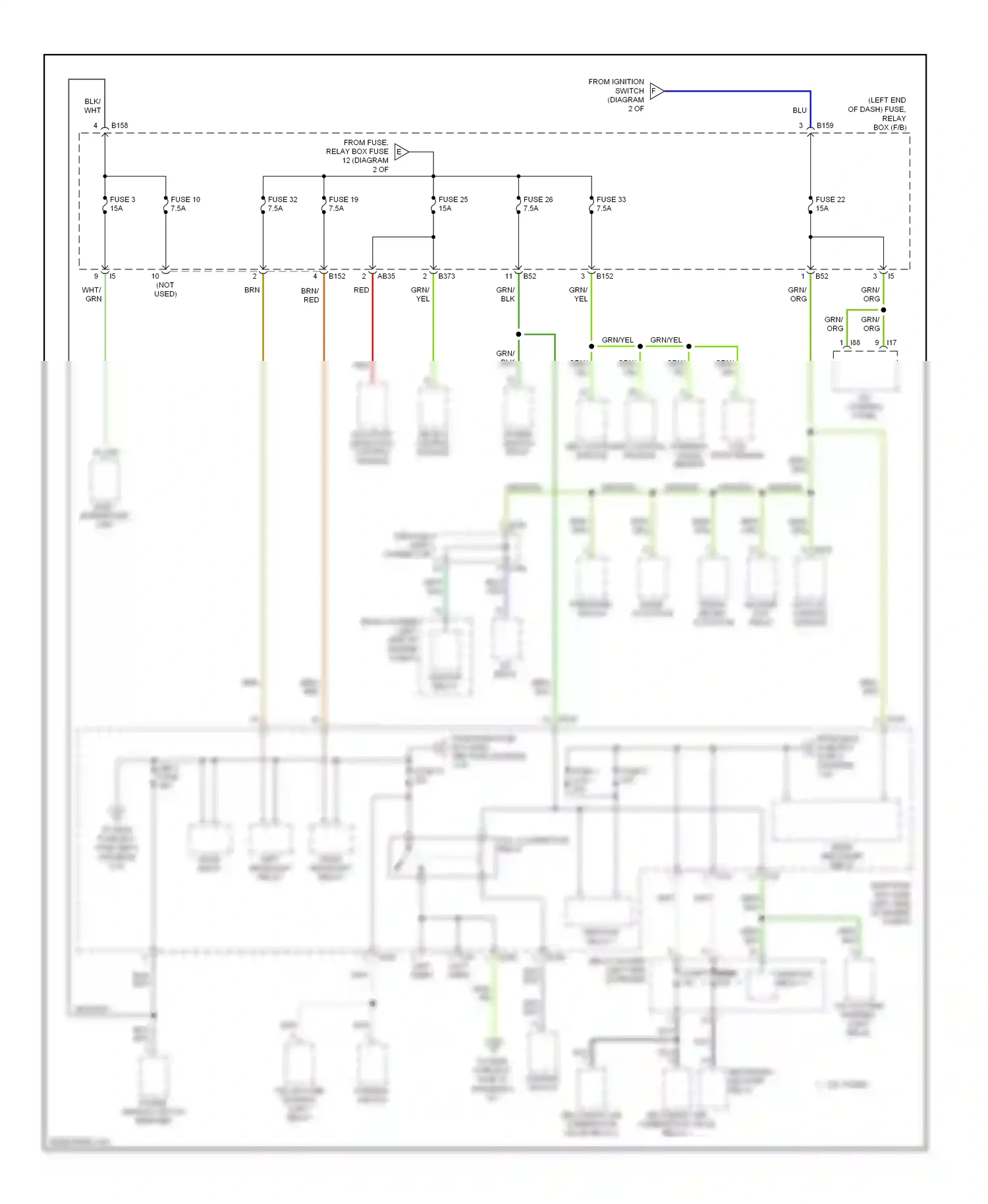 Wiring diagram yel for Subaru Outback BP facelift (2006-2009) (68 of 80)