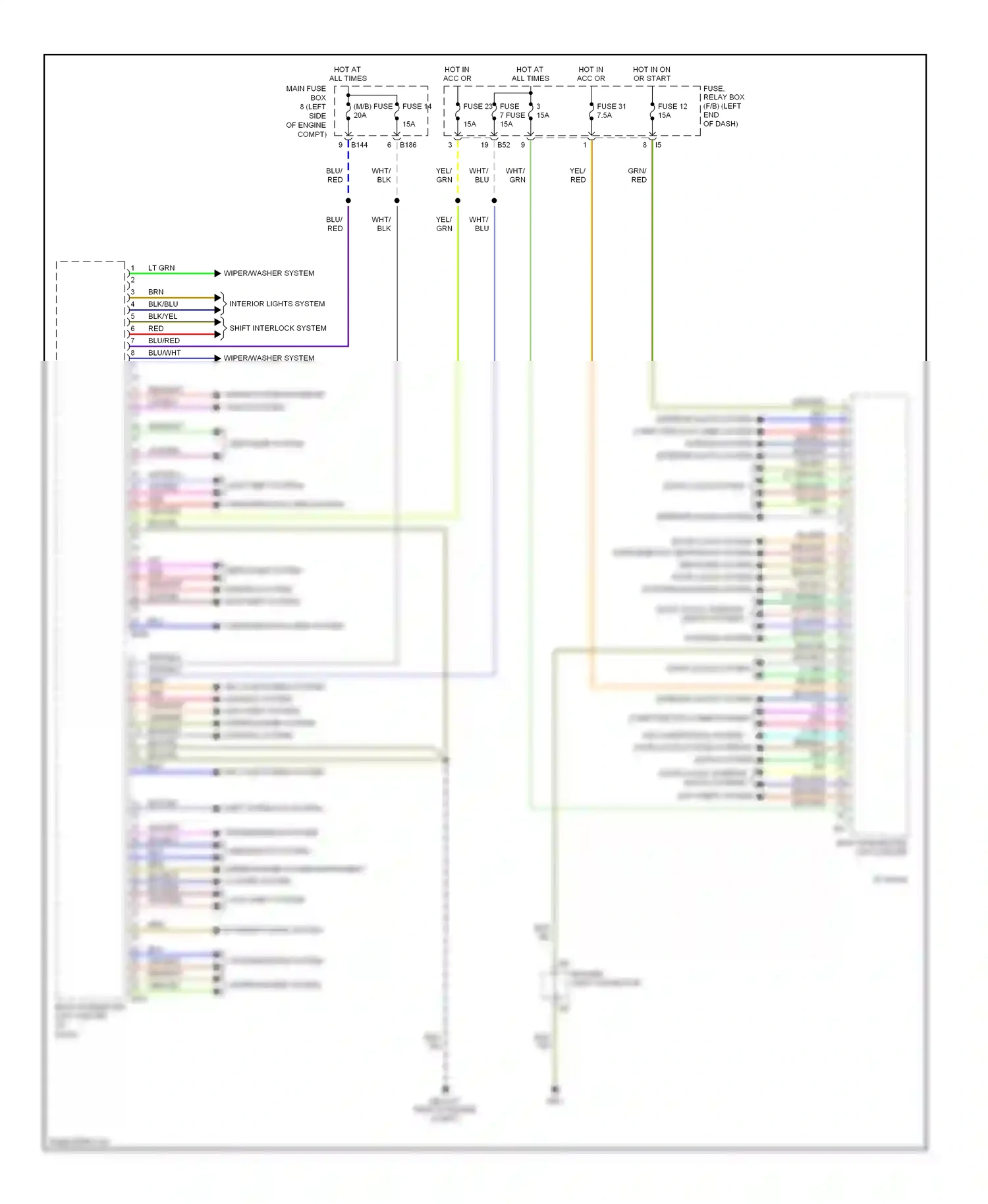 Wiring diagram yel/blu for Subaru Outback BP facelift (2006-2009) (3 of 39)