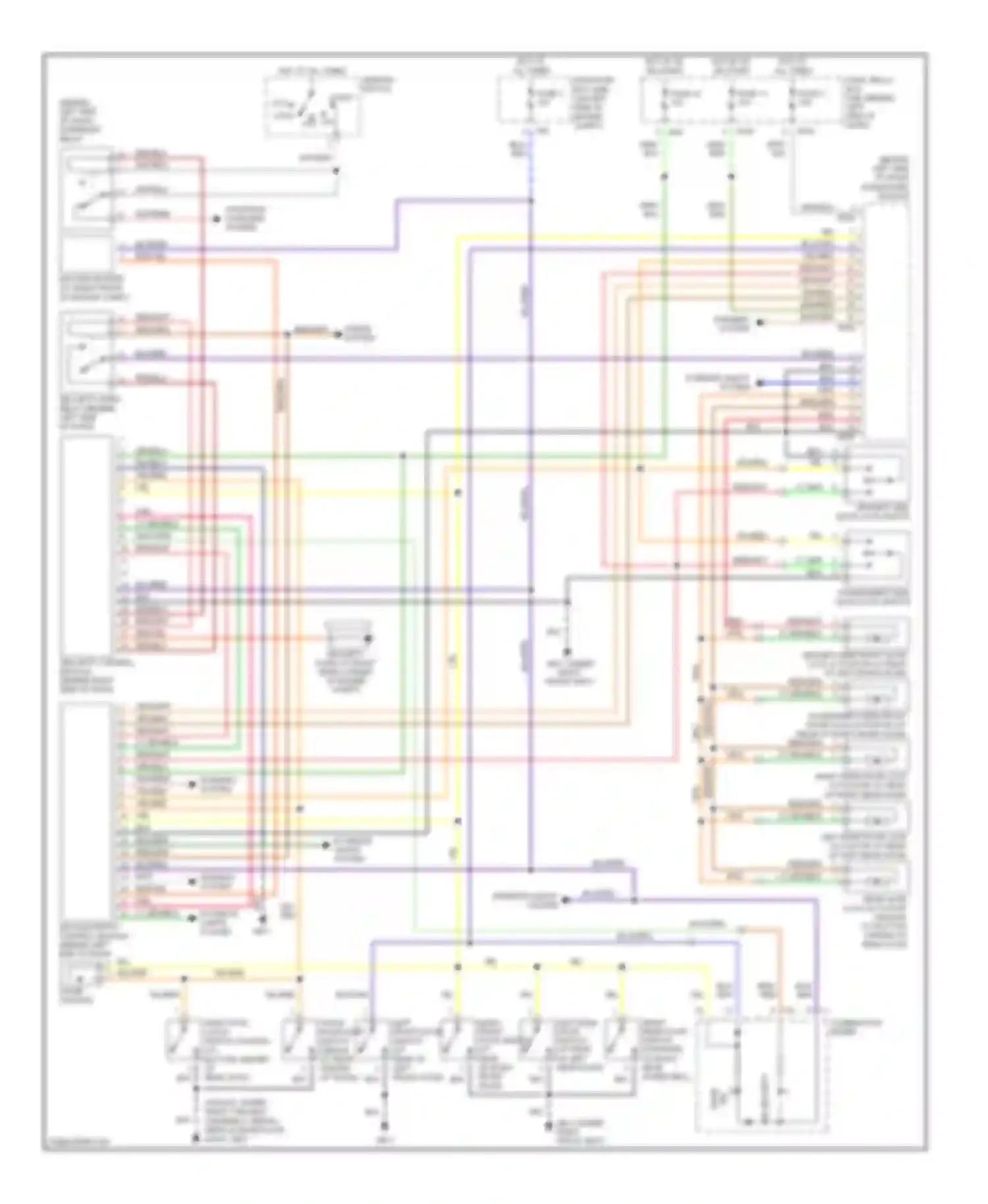 Outback Subaru BP (2003-2006): Power door locks circuit