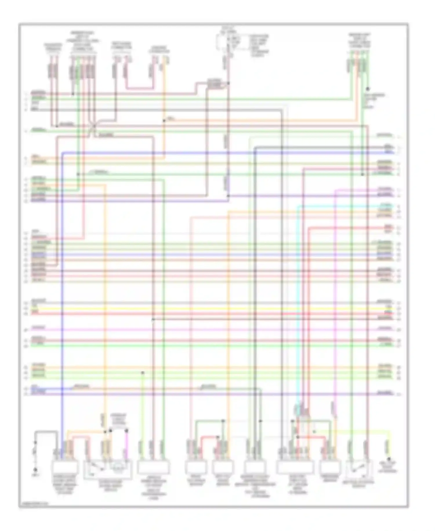 Outback Subaru BP (2003-2006): Wiring diagram engine performance 2.5l turbo (2 of 4)