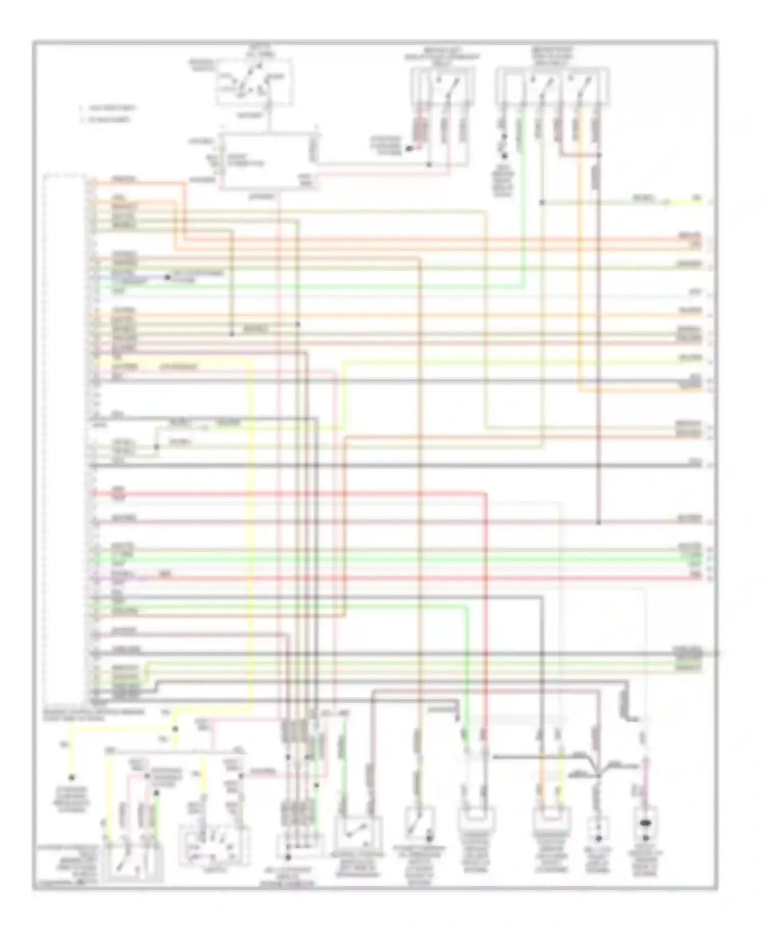 Outback Subaru BP (2003-2006): Wiring diagram engine performance 2.5l (1 of 3)