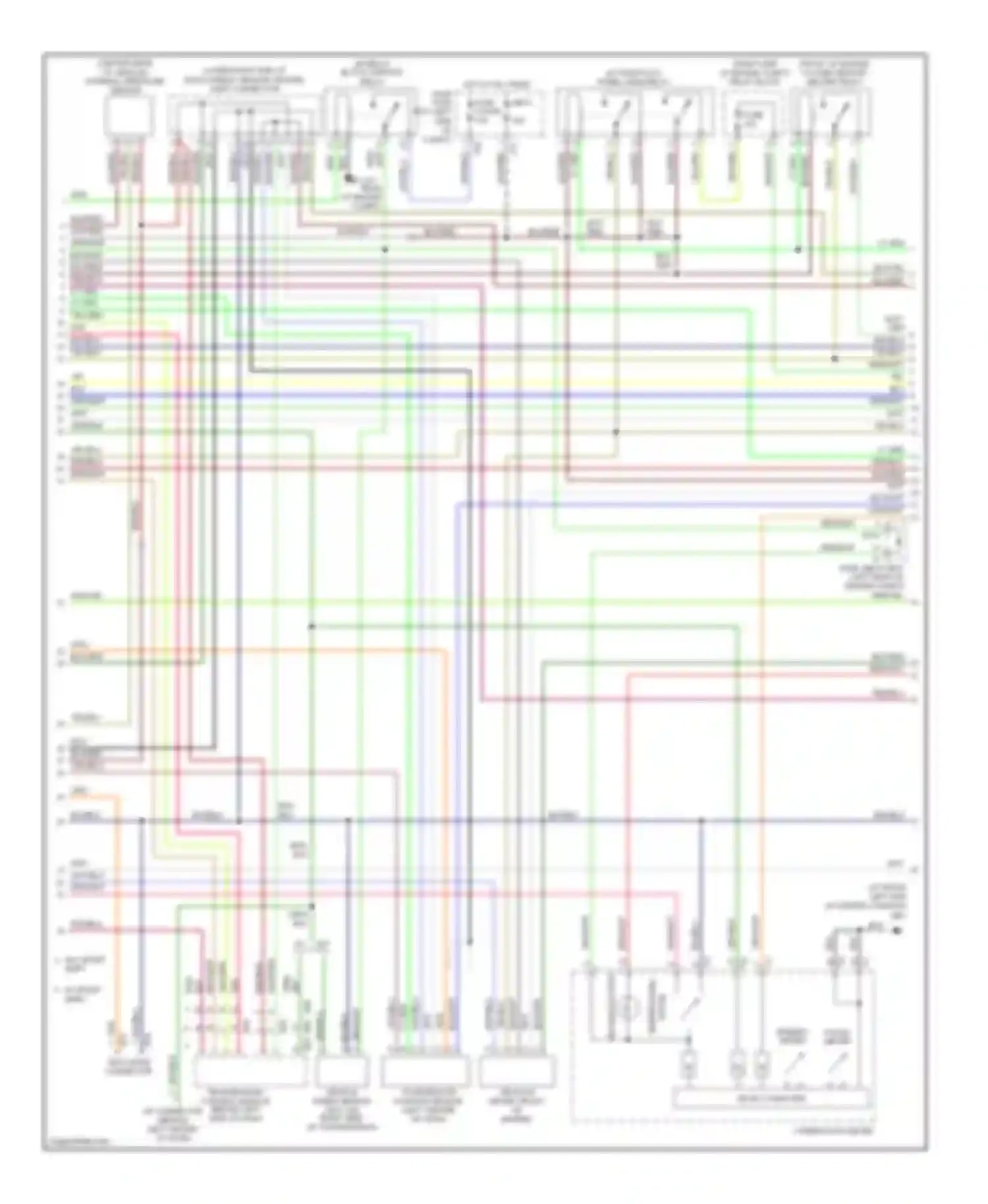 Outback Subaru BP (2003-2006): Wiring diagram engine performance 2.5l, with low emissions (3 of 4)