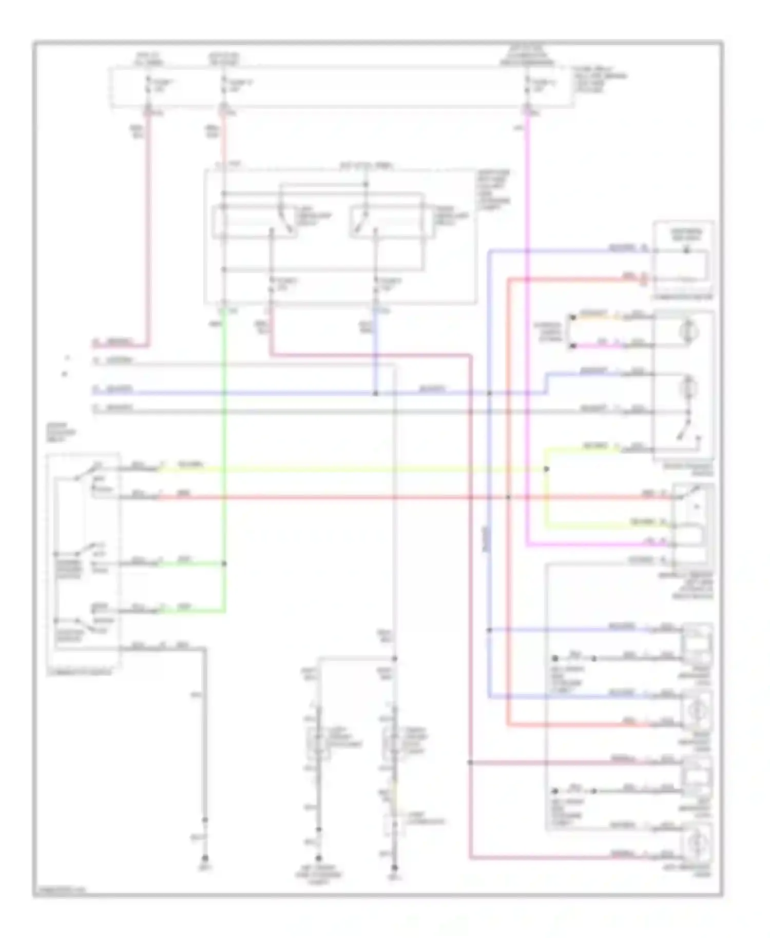 Outback Subaru BP (2003-2006): Headlights circuit, with high intensity discharge