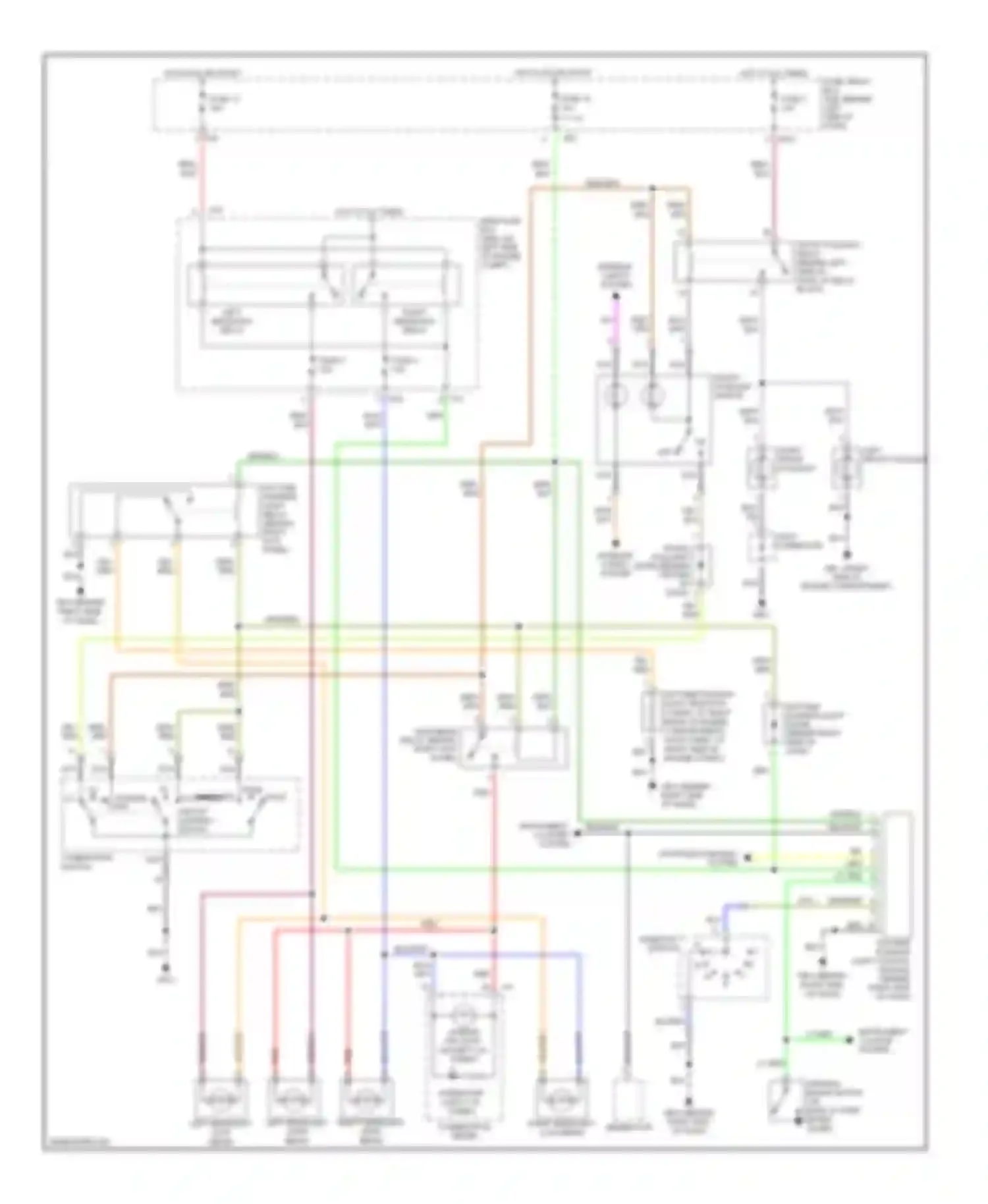 Outback Subaru BP (2003-2006): Headlights circuit, without high intensity discharge