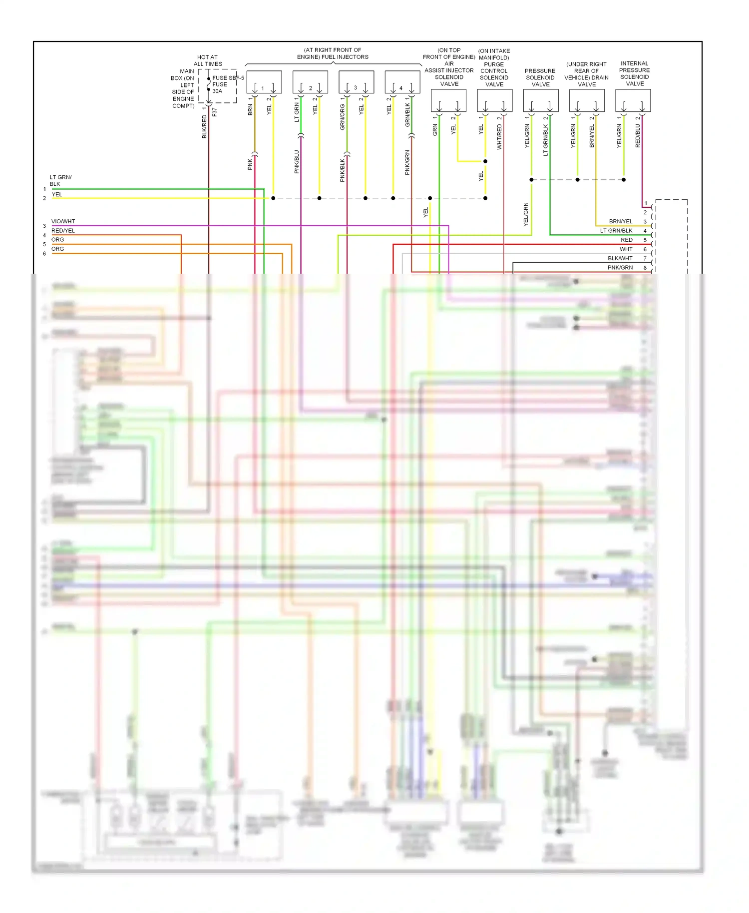 Wiring diagram air conditioning system for Subaru Outback BP (2003-2006) (7 of 13)