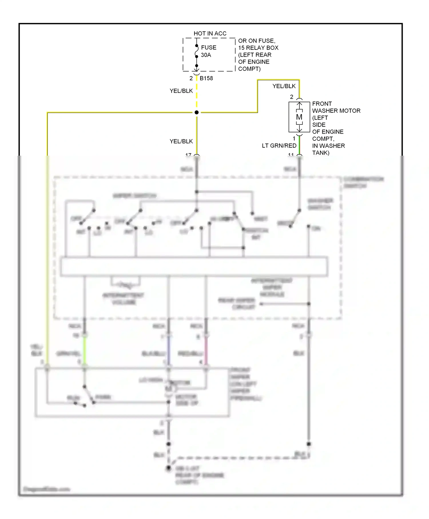 Wiring diagram blk/blu for Subaru Outback BP (2003-2006) (16 of 49)