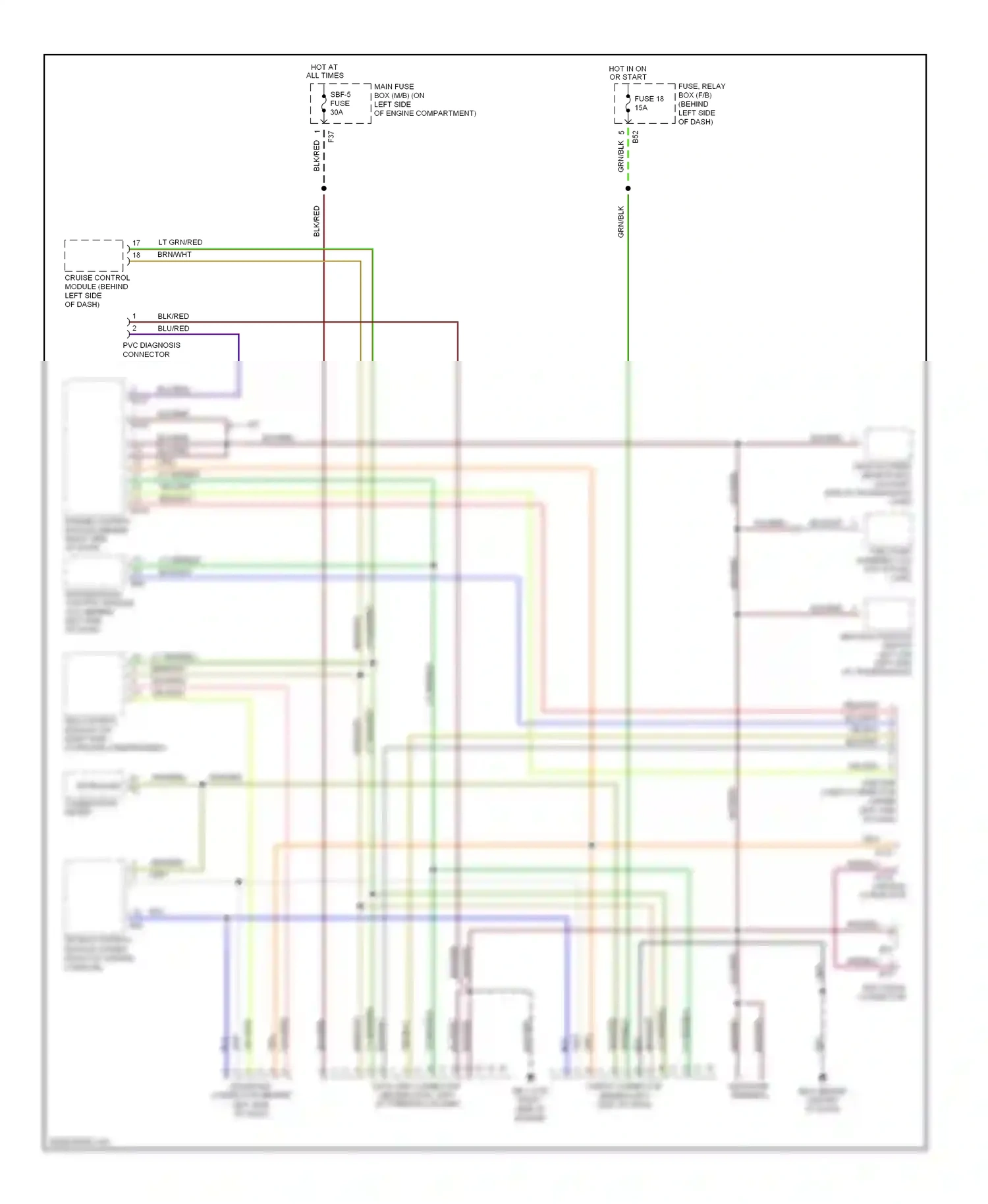 Wiring diagram blk/wht for Subaru Outback BP (2003-2006) (1 of 81)