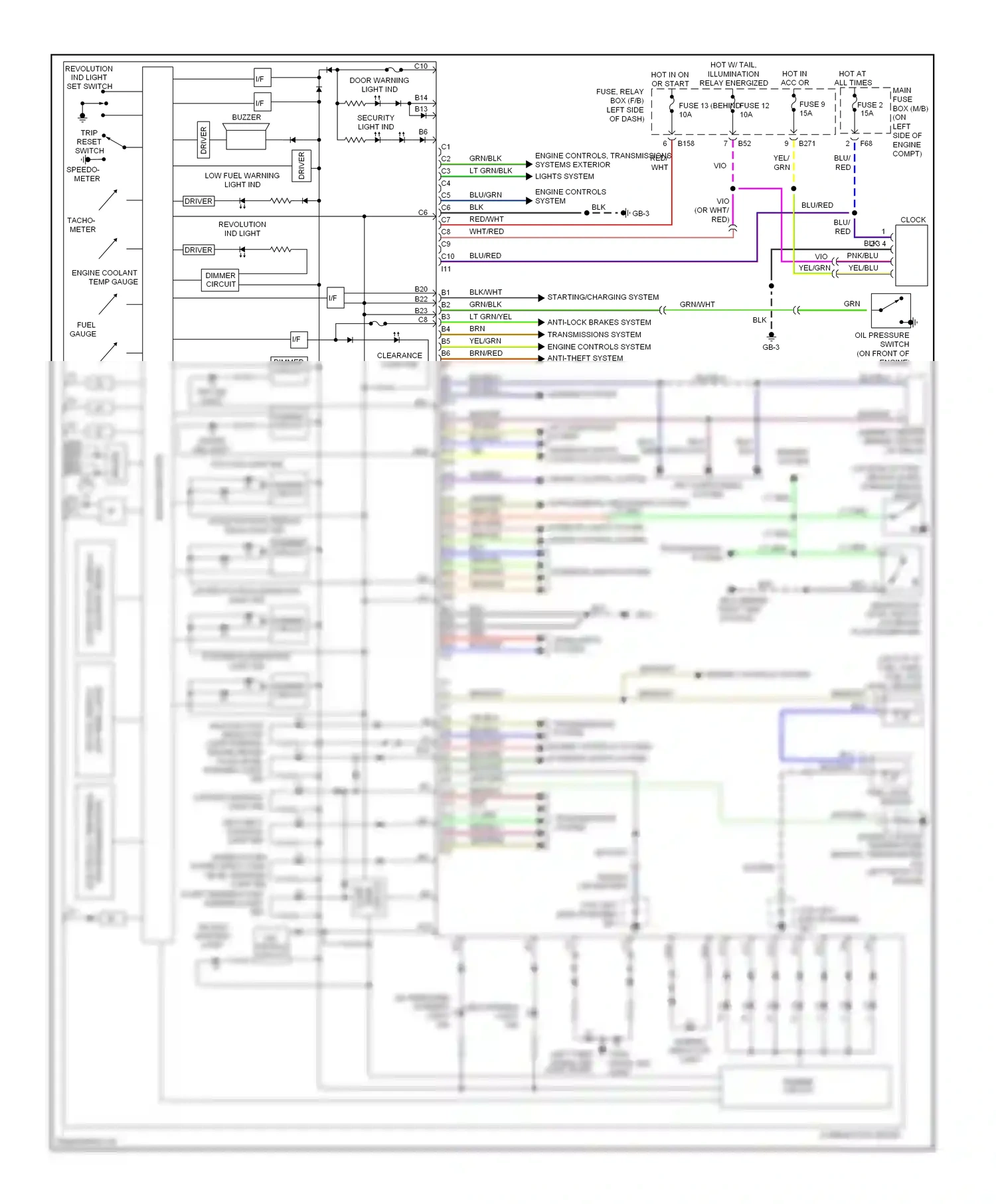 Wiring diagram blu/blk for Subaru Outback BP (2003-2006) (13 of 42)