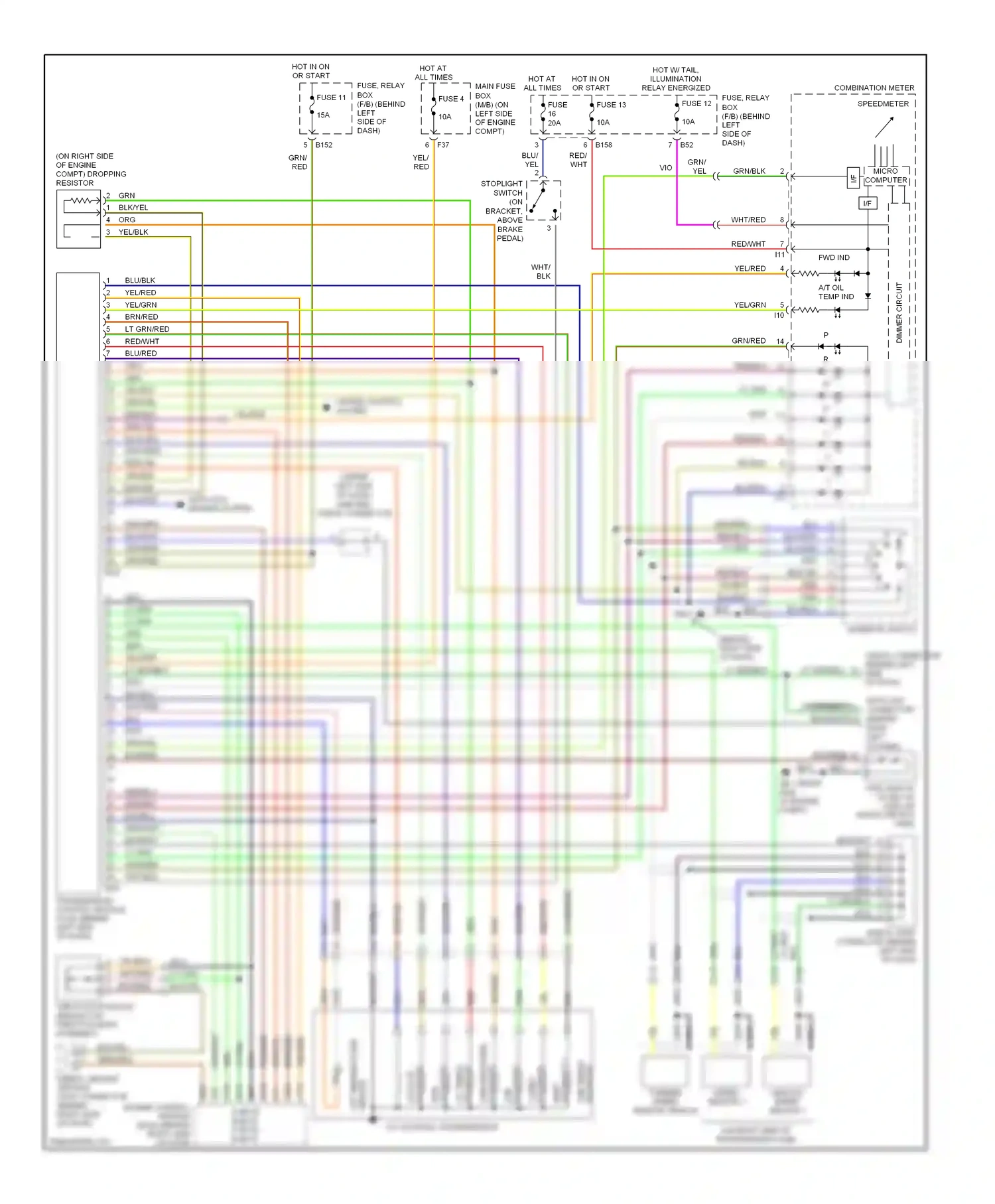 Wiring diagram blu/grn for Subaru Outback BP (2003-2006) (3 of 18)