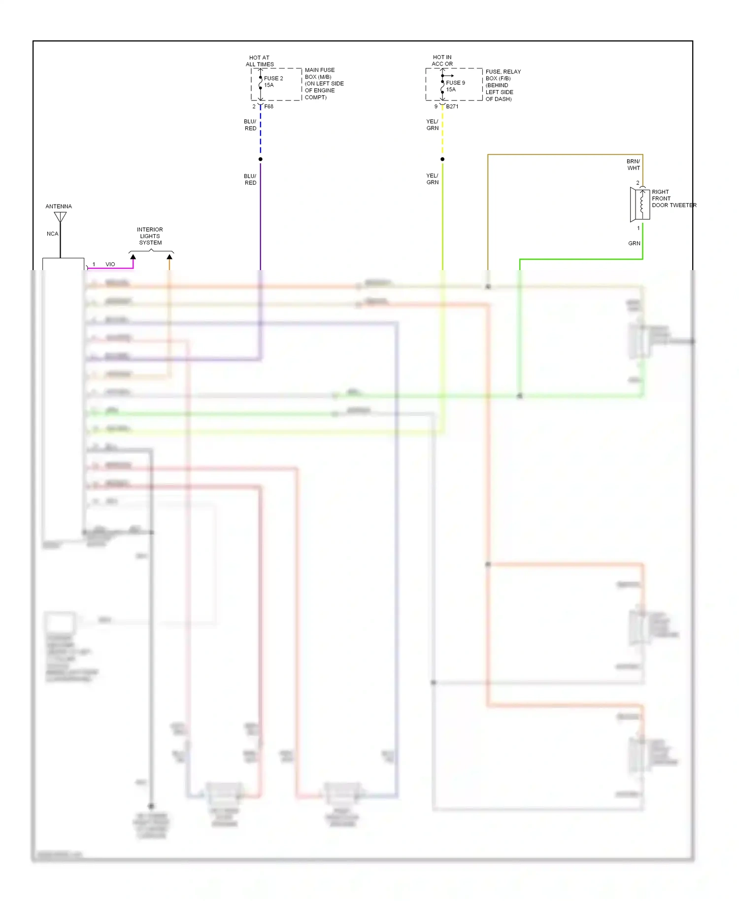 Wiring diagram blu/red for Subaru Outback BP (2003-2006) (28 of 57)