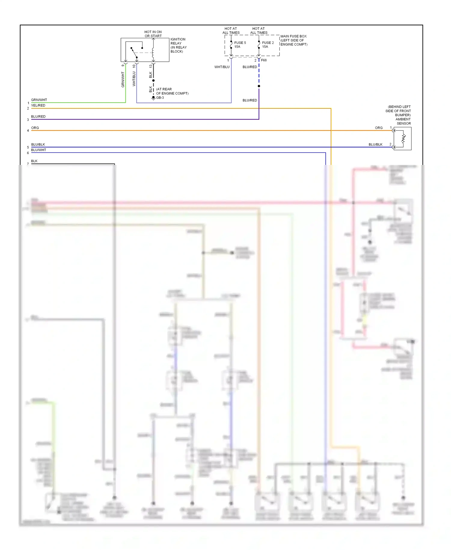 Wiring diagram blu/wht for Subaru Outback BP (2003-2006) (49 of 50)