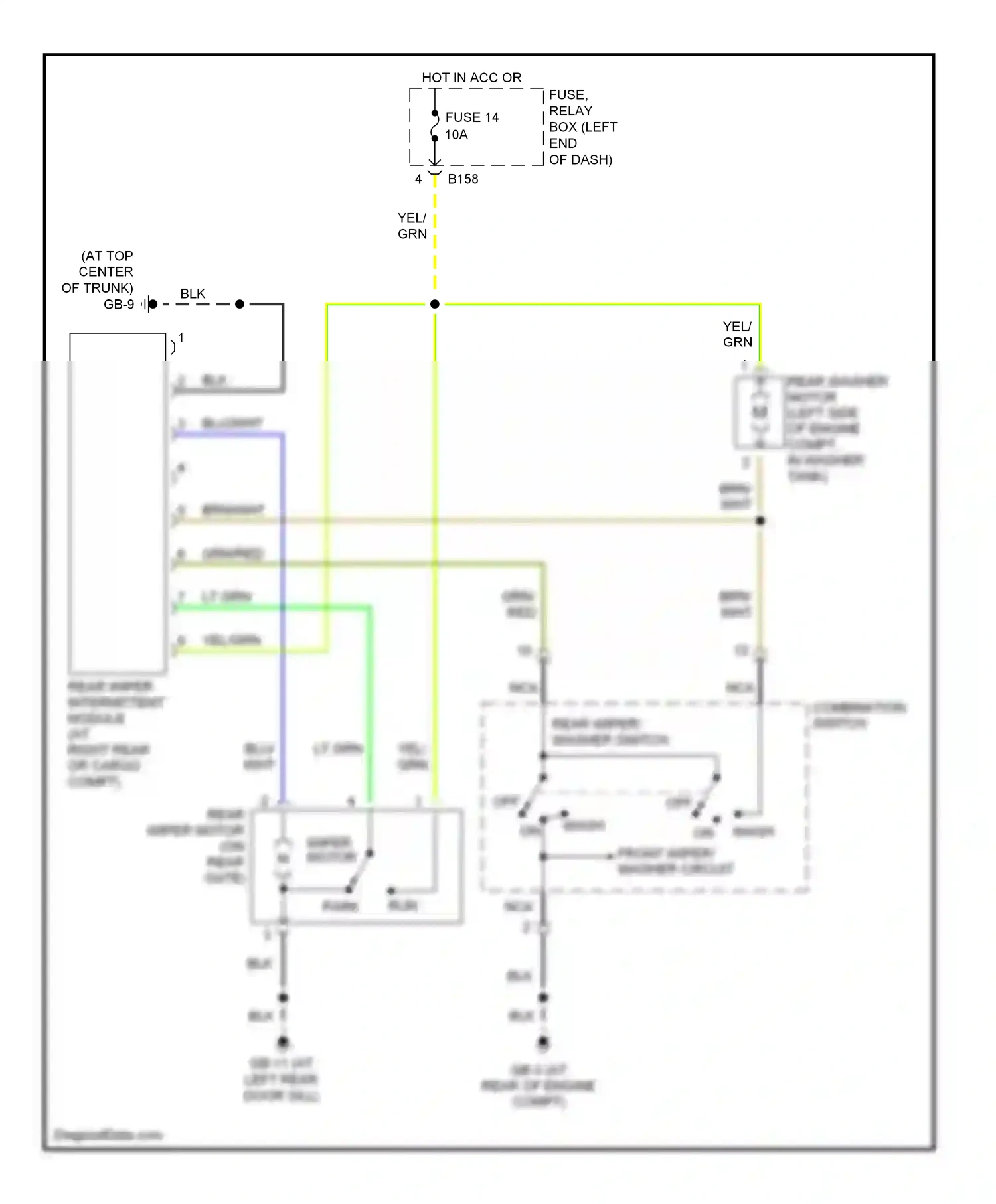 Wiring diagram brn for Subaru Outback BP (2003-2006) (44 of 44)