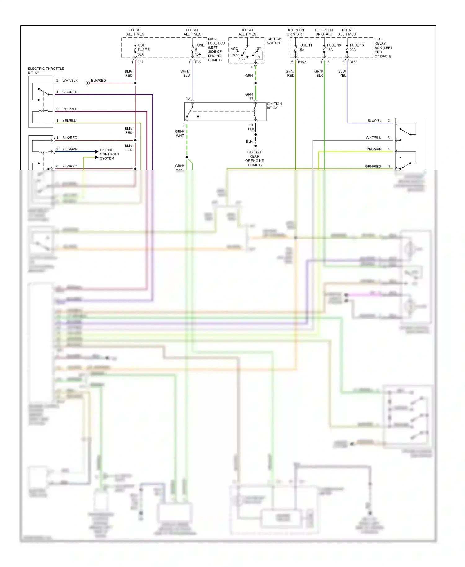Wiring diagram cruise control main switch for Subaru Outback BP (2003-2006) (3 of 6)