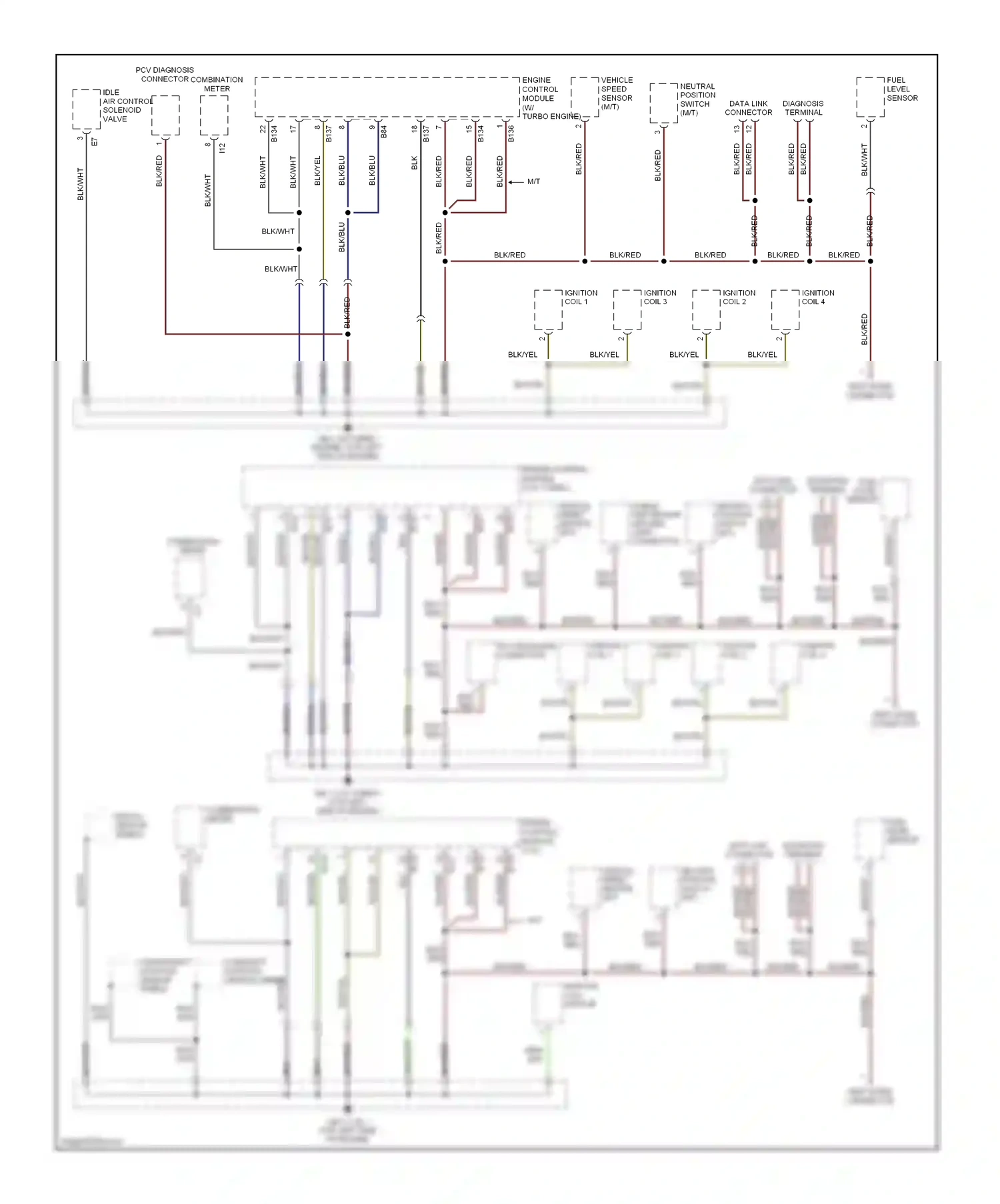 Wiring diagram fuel level sensor for Subaru Outback BP (2003-2006) (5 of 10)