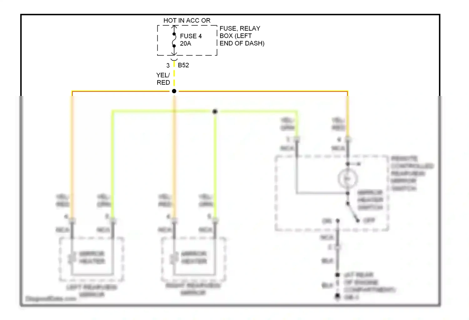 Wiring diagram fuse 4 for Subaru Outback BP (2003-2006) (14 of 15)