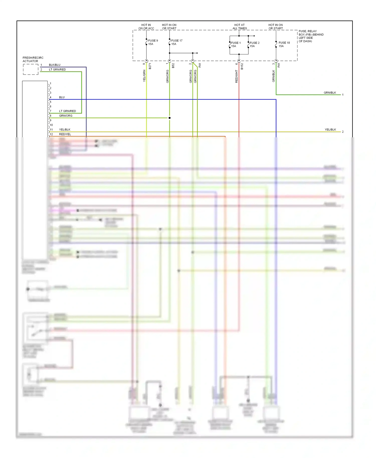 Wiring diagram grn/org for Subaru Outback BP (2003-2006) (3 of 17)