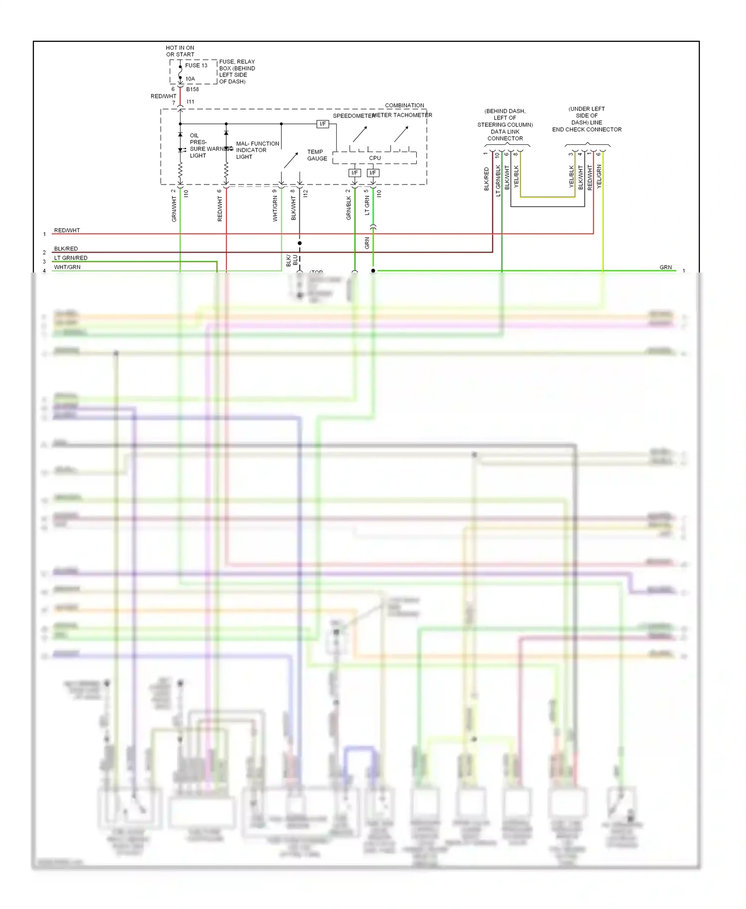 Wiring diagram grn/red for Subaru Outback BP (2003-2006) (15 of 65)
