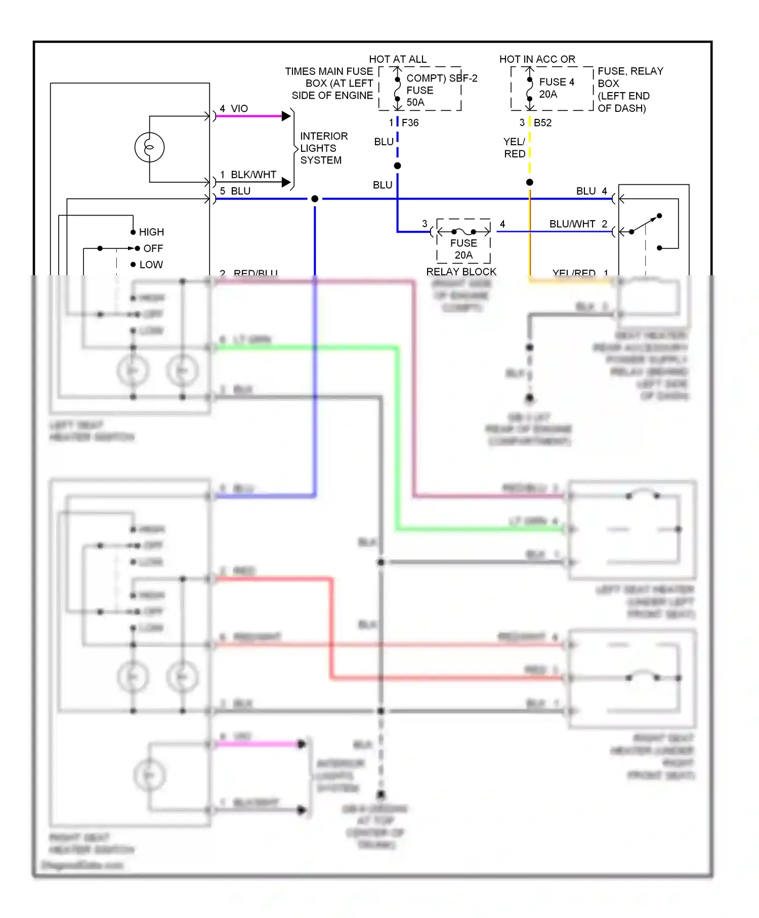 Wiring diagram lt grn for Subaru Outback BP (2003-2006) (16 of 51)