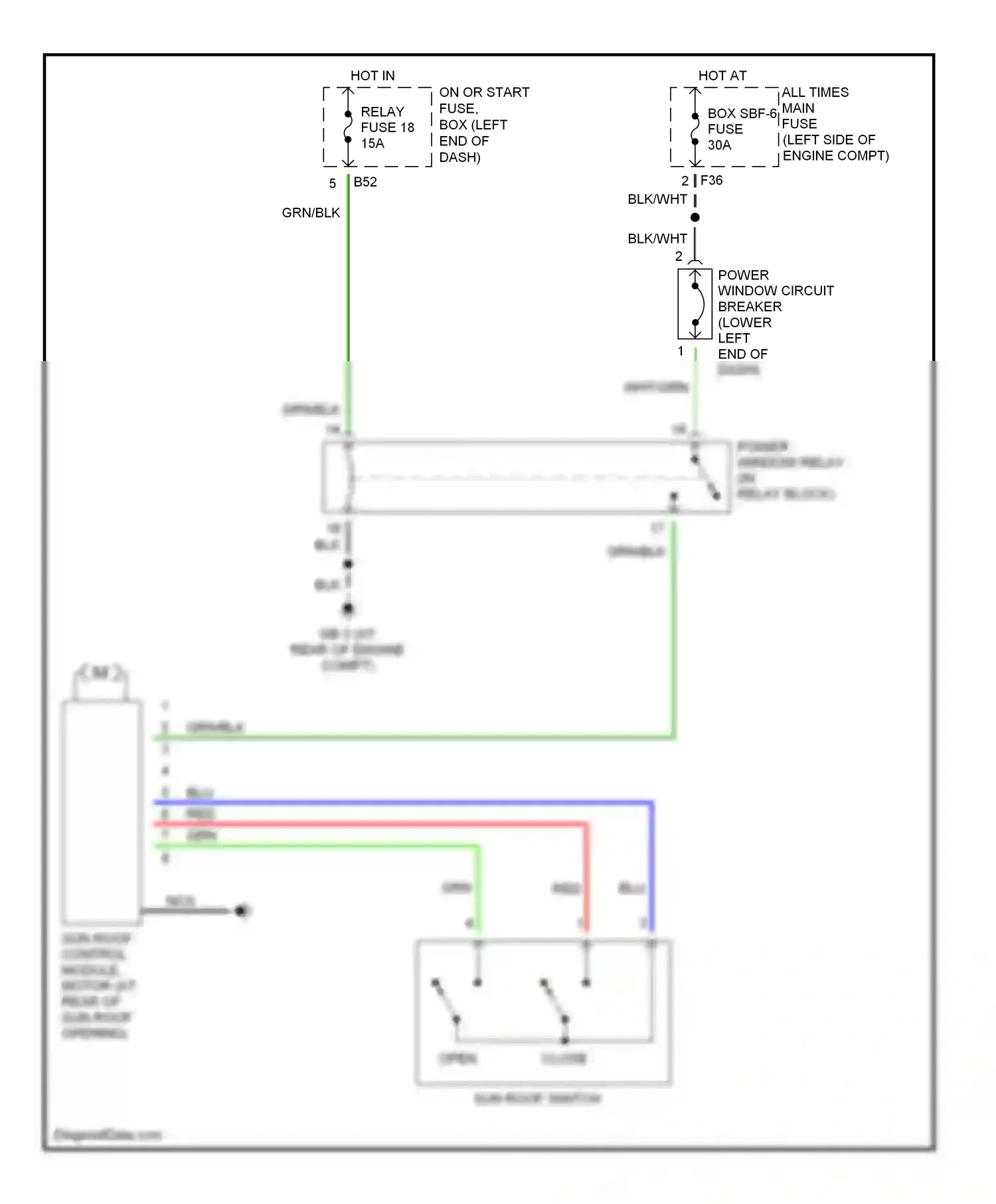 Wiring diagram nca for Subaru Outback BP (2003-2006) (70 of 79)