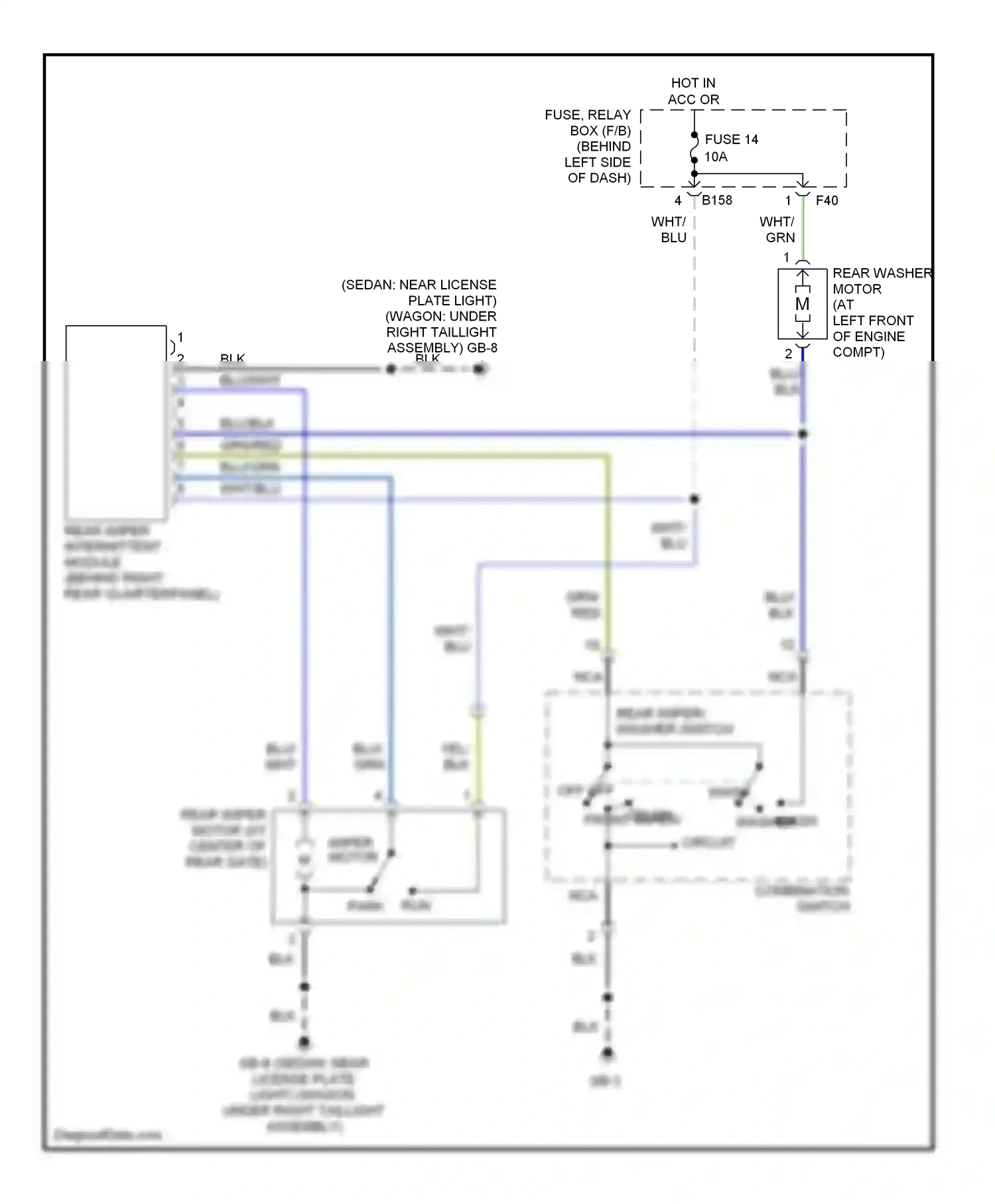 Wiring diagram nca for Subaru Outback BP (2003-2006) (50 of 79)
