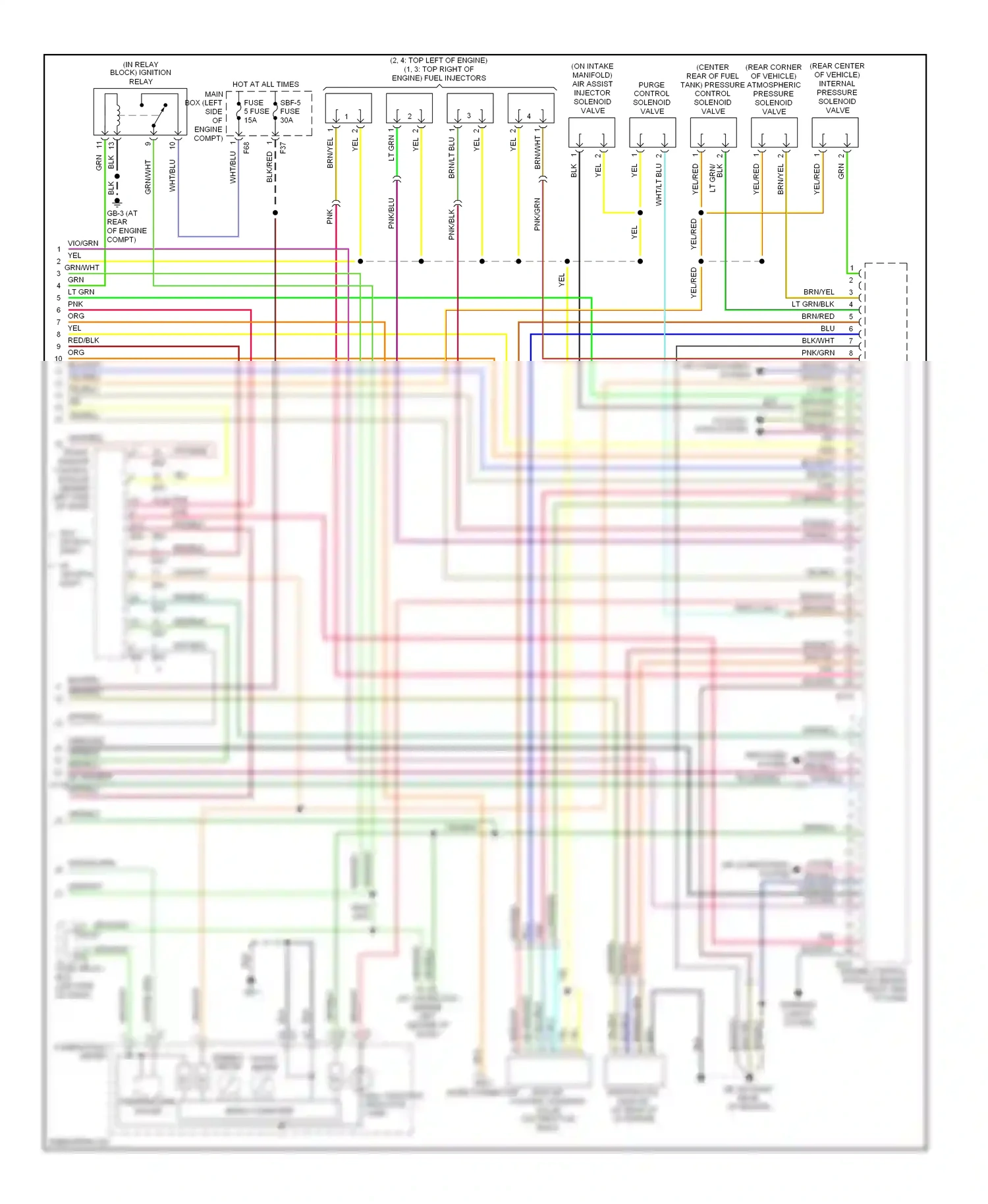 Subaru Outback BP (2003-2006) pnk/blk wiring diagram  (17 of 24)