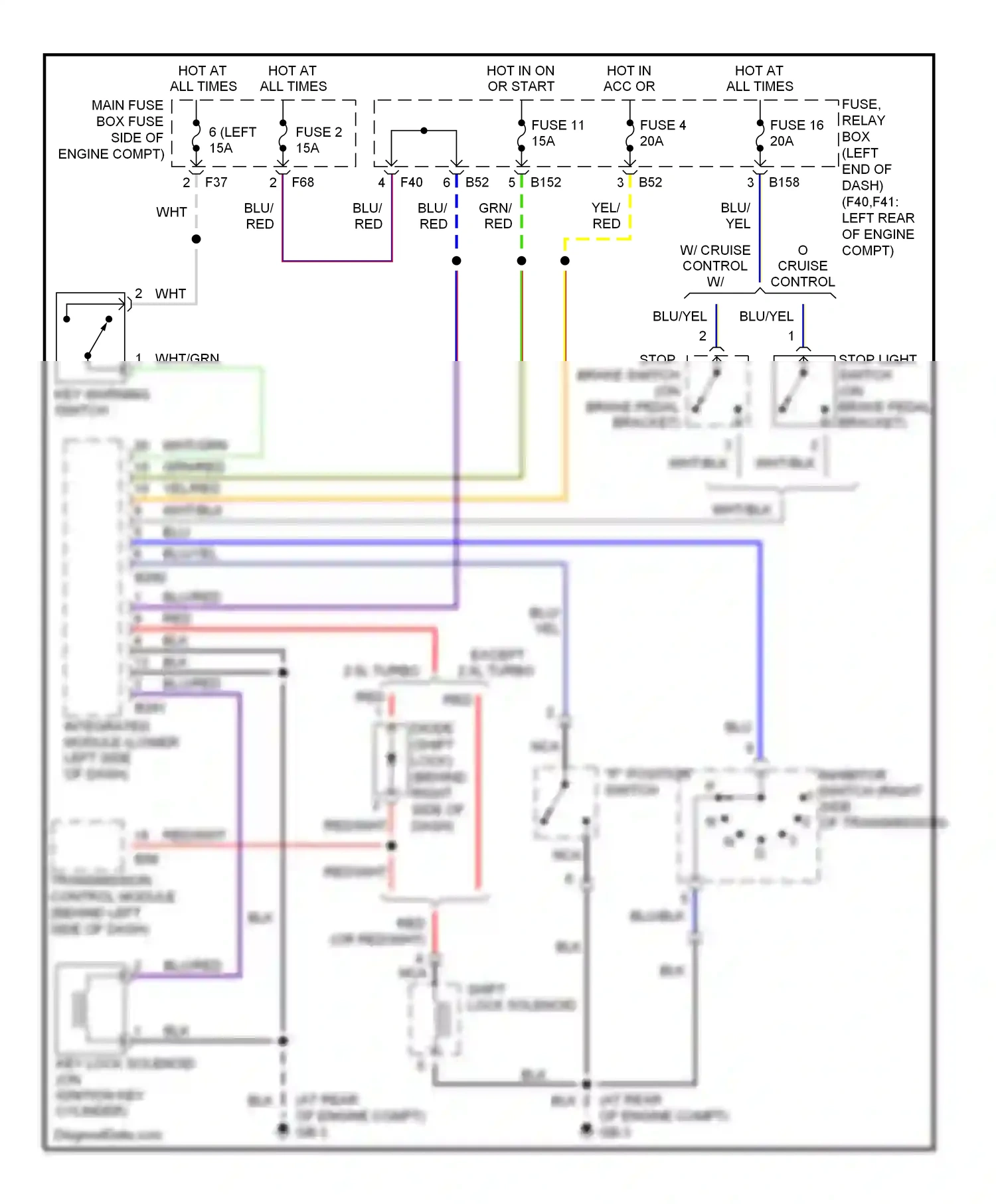 Wiring diagram red for Subaru Outback BP (2003-2006) (54 of 89)