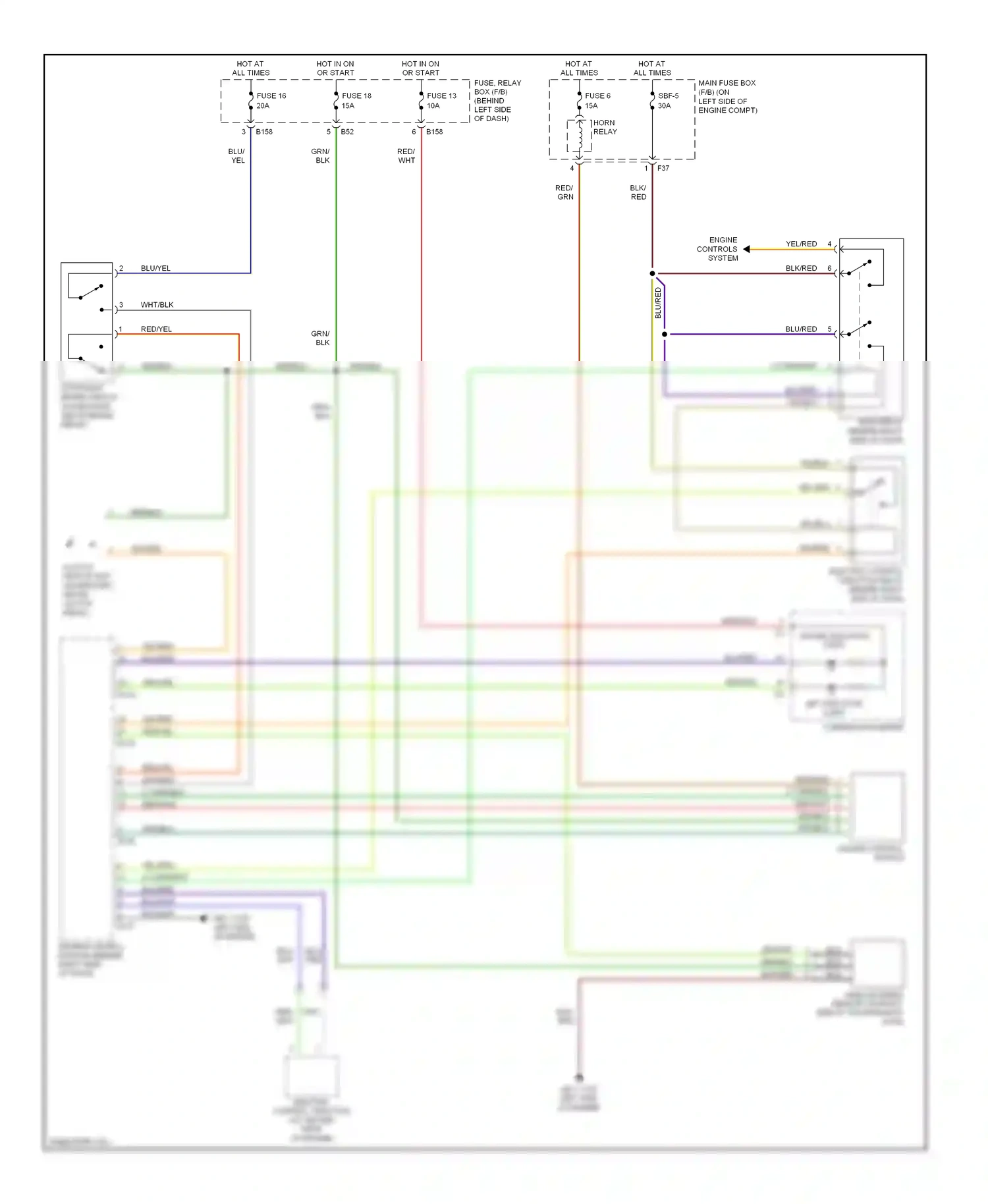 Wiring diagram red for Subaru Outback BP (2003-2006) (11 of 89)