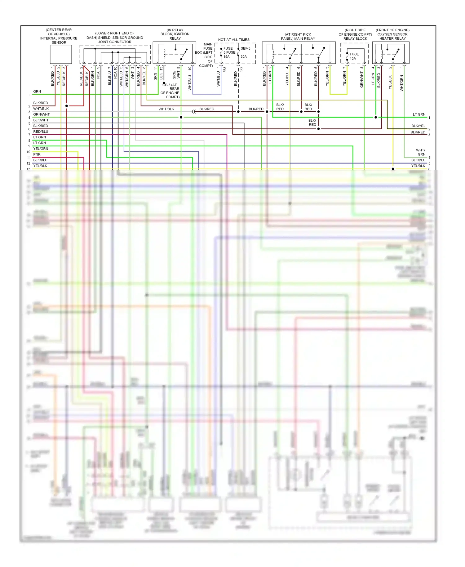 Wiring diagram red/blk for Subaru Outback BP (2003-2006) (28 of 45)