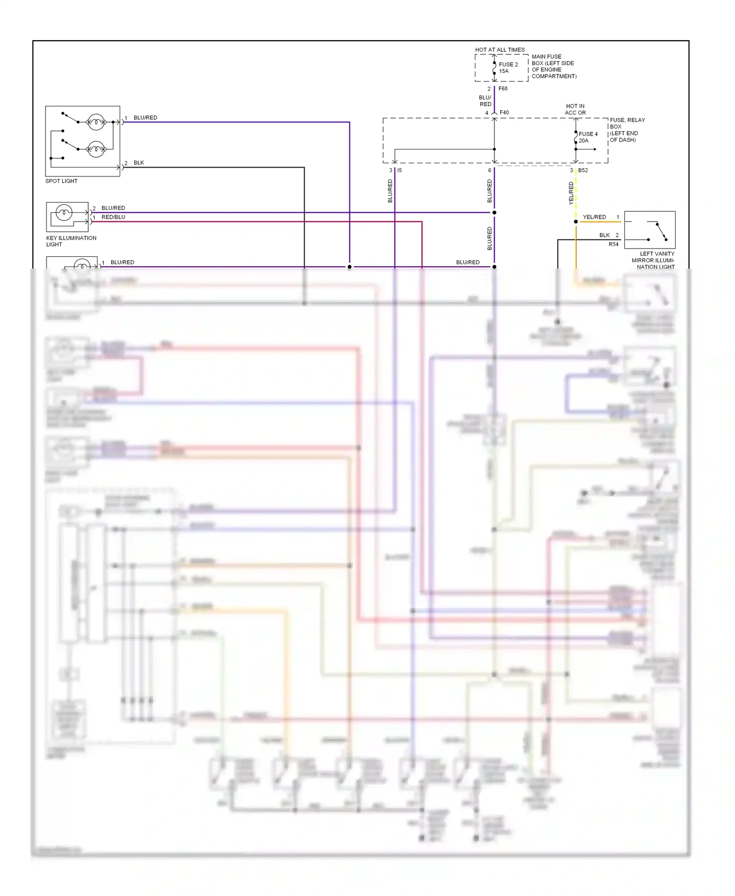 Wiring diagram red/blu for Subaru Outback BP (2003-2006) (26 of 56)