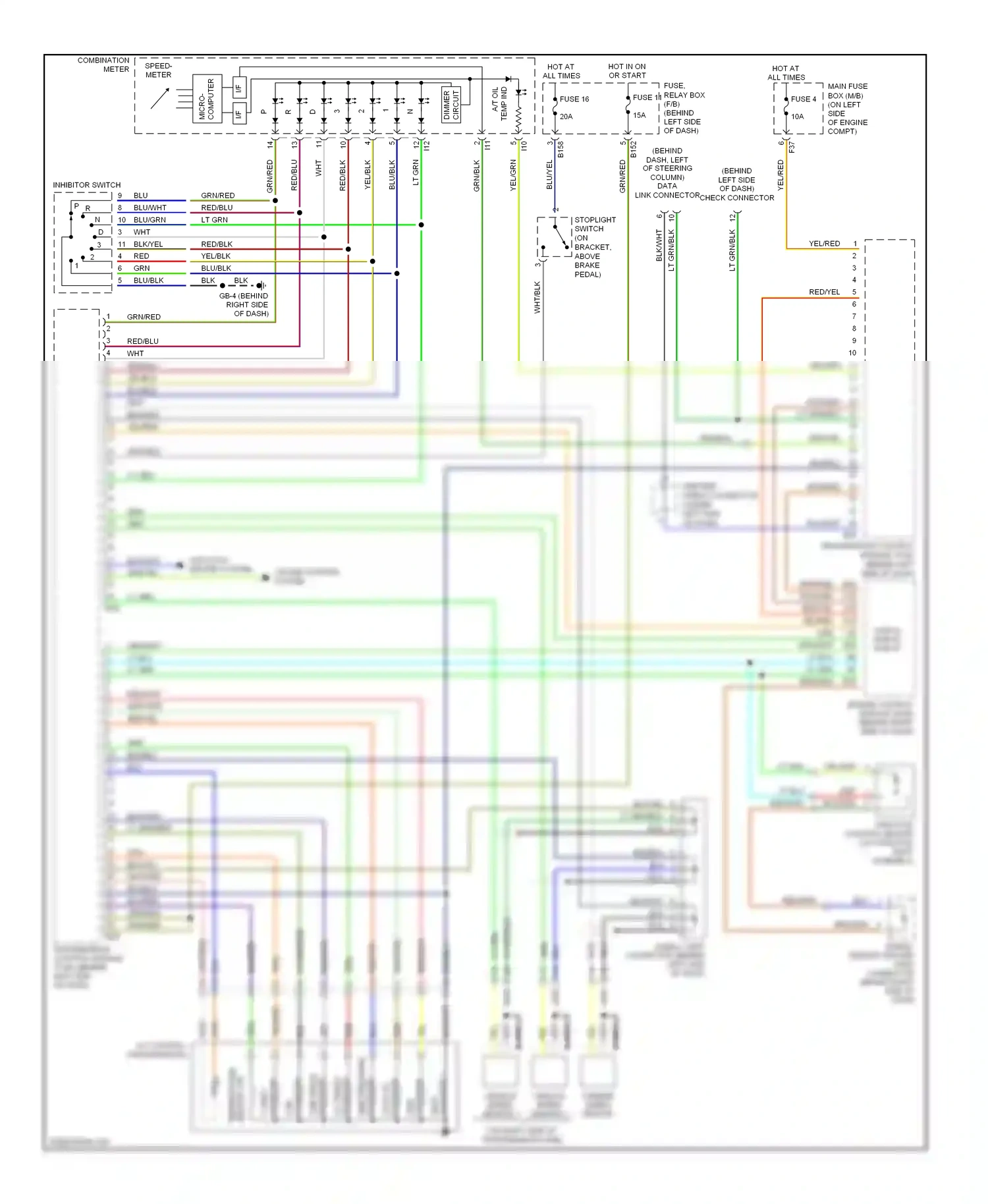 Wiring diagram red/blu for Subaru Outback BP (2003-2006) (21 of 56)