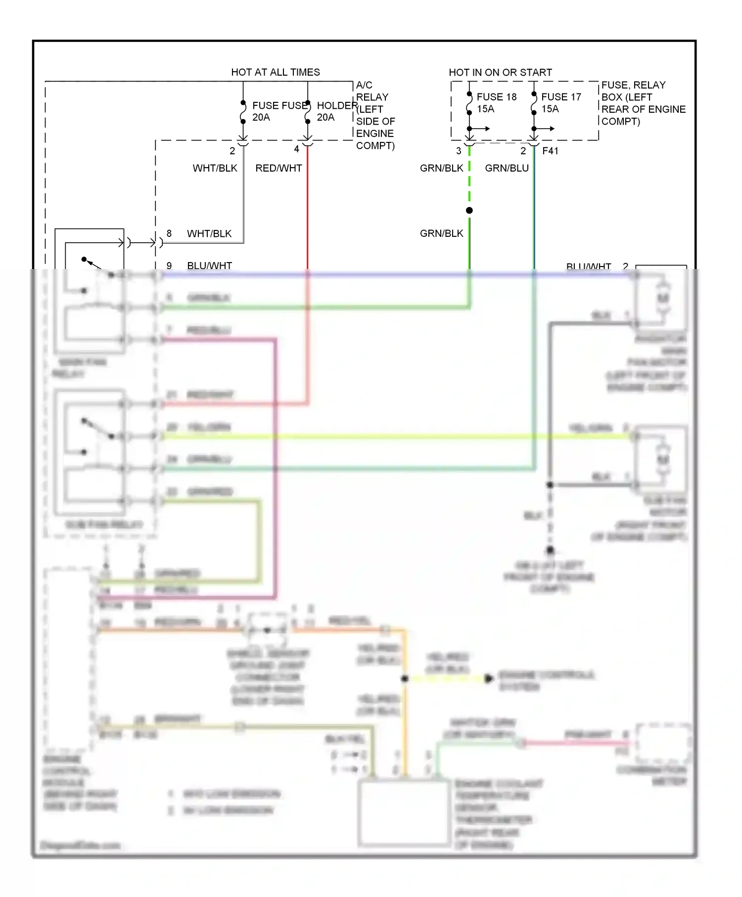 Wiring diagram red/grn for Subaru Outback BP (2003-2006) (4 of 54)