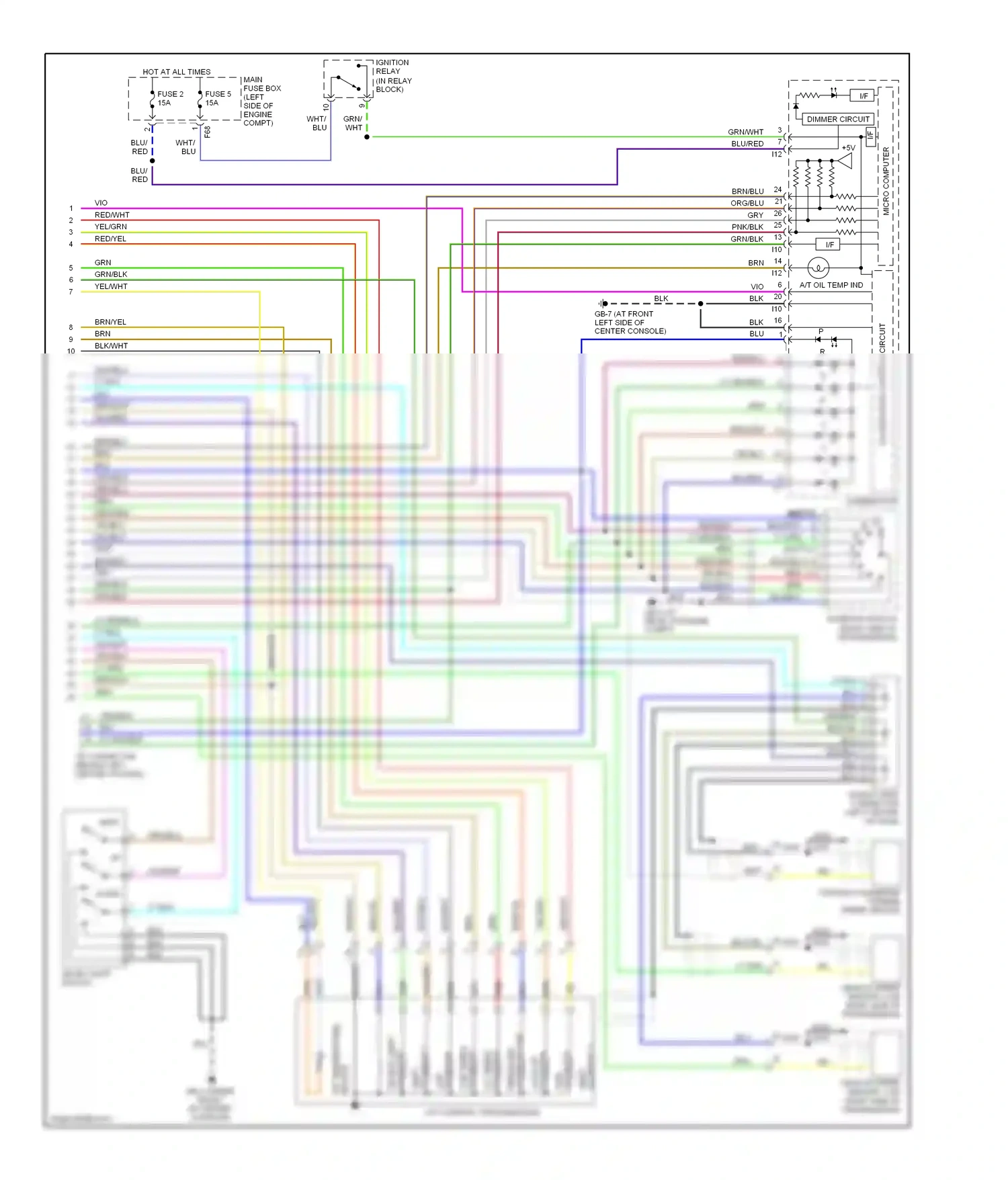 Wiring diagram red/yel for Subaru Outback BP (2003-2006) (46 of 52)