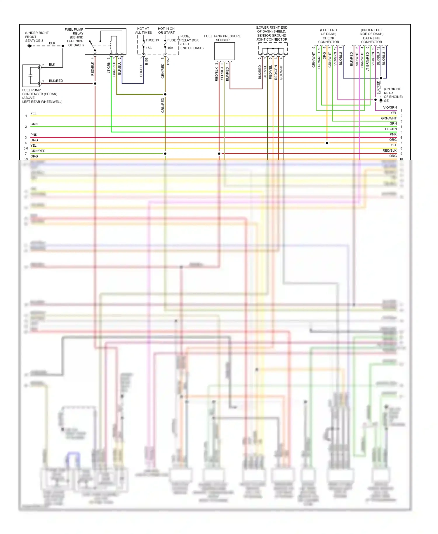 Subaru Outback BP (2003-2006) shielded wiring diagram  (7 of 8)