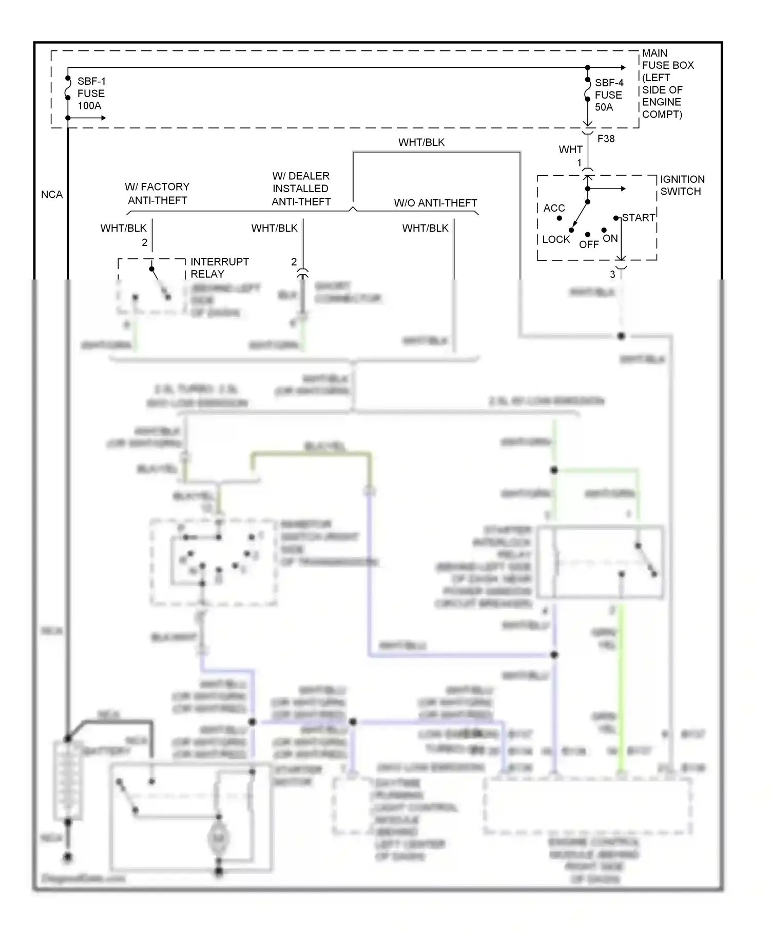 Wiring diagram yel for Subaru Outback BP (2003-2006) (66 of 75)
