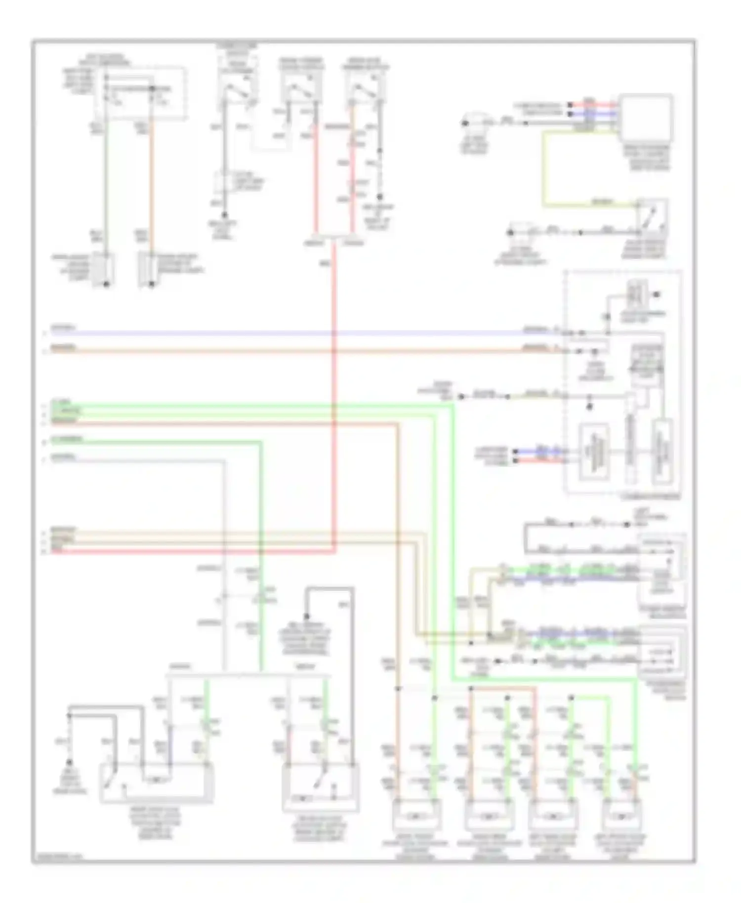 Outback Subaru BR facelift (2012-2014): Forced entry circuit, without keyless access (2 of 2)
