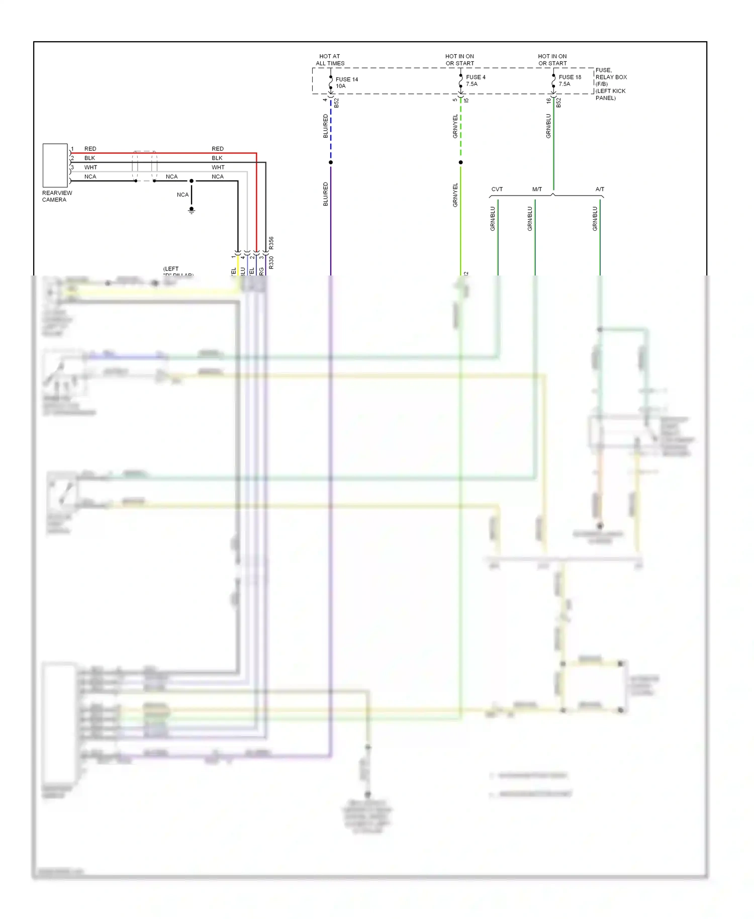 Wiring diagram blk for Subaru Outback BR facelift (2012-2014) (122 of 138)