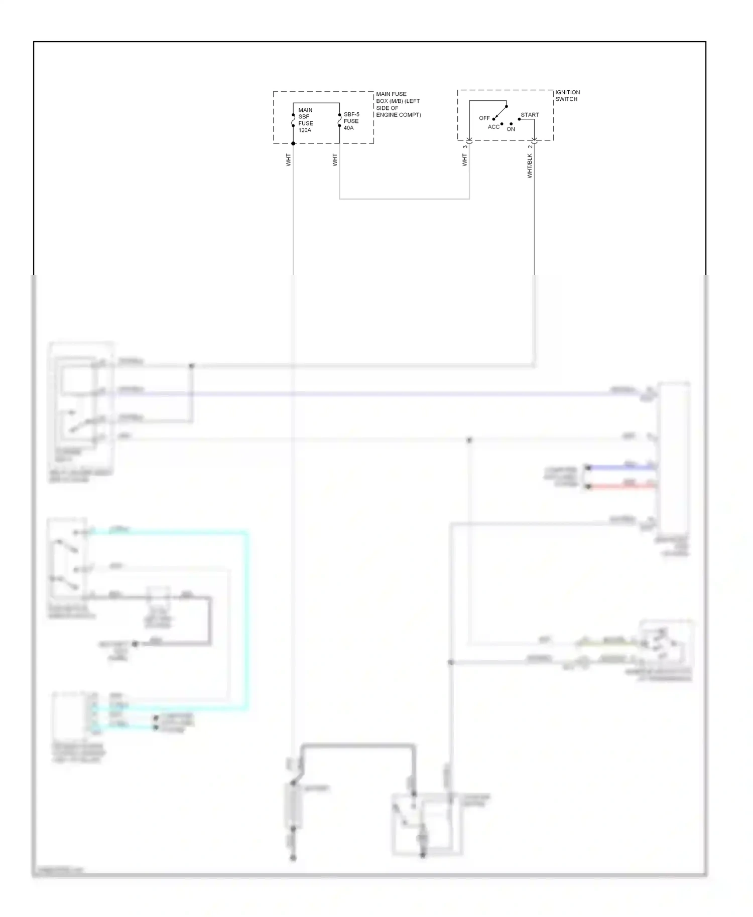 Wiring diagram blk/wht for Subaru Outback BR facelift (2012-2014) (63 of 69)