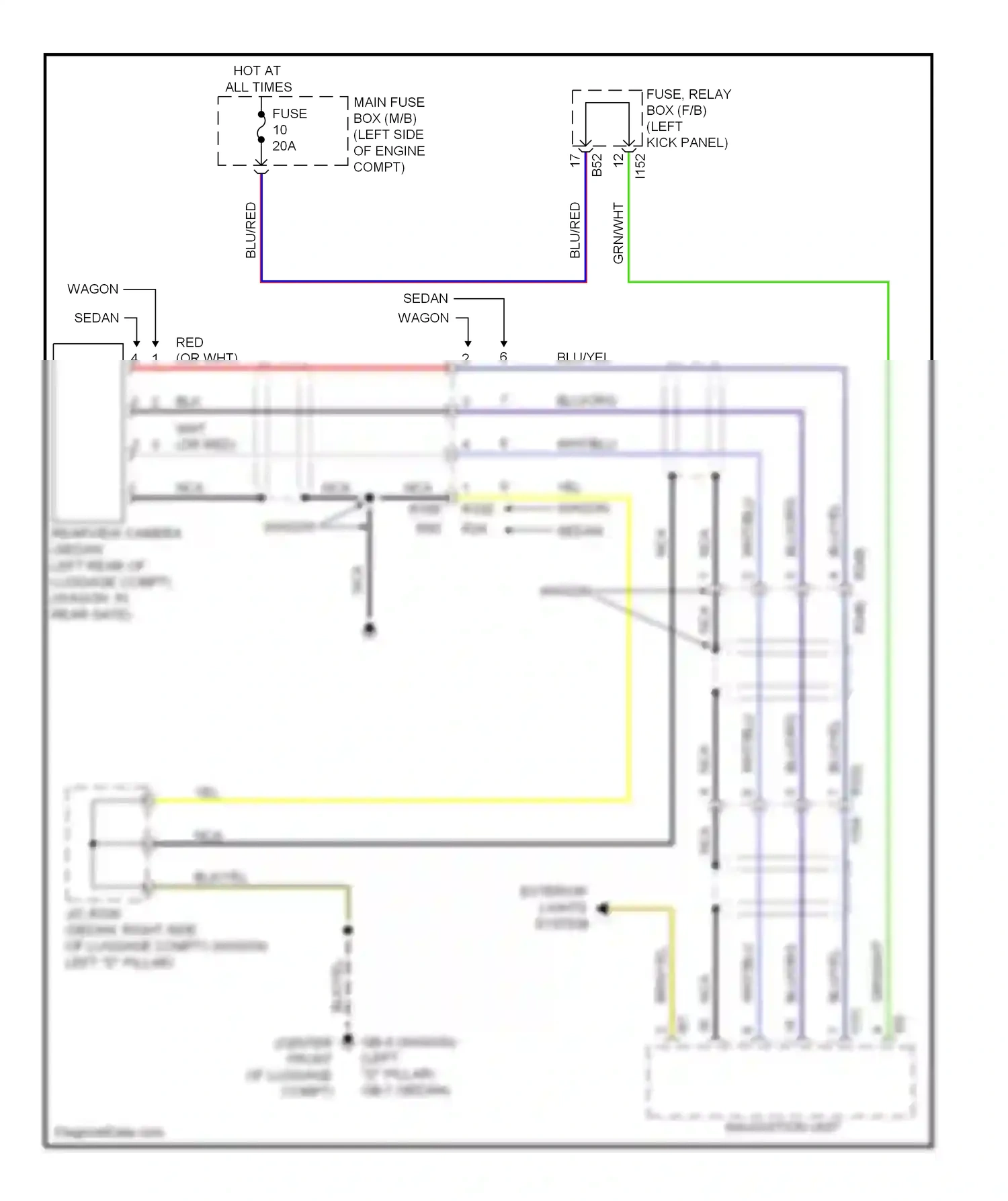 Wiring diagram blu/yel for Subaru Outback BR facelift (2012-2014) (47 of 47)