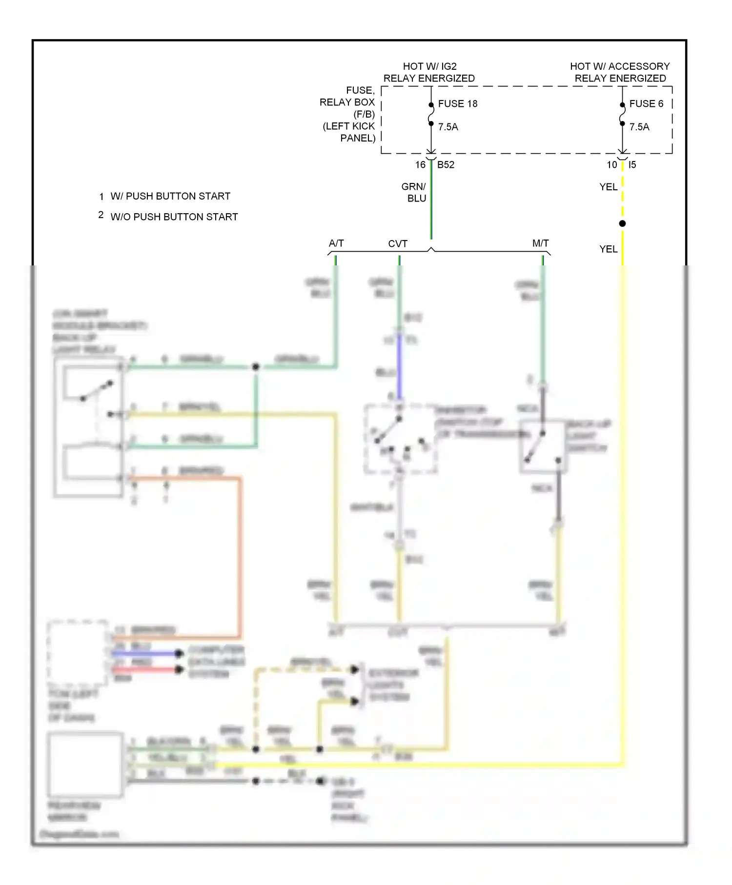 Wiring diagram brn/red for Subaru Outback BR facelift (2012-2014) (21 of 21)