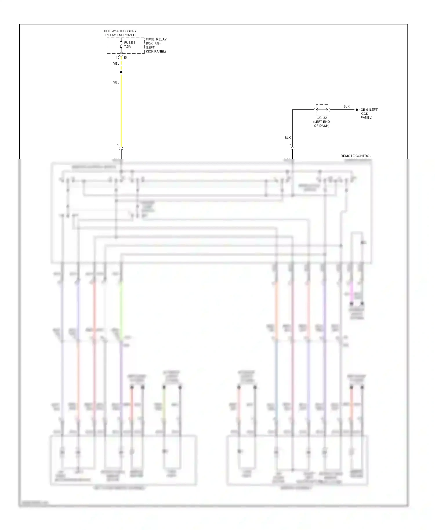 Wiring diagram remote control mirror switch for Subaru Outback BR facelift (2012-2014) (6 of 8)