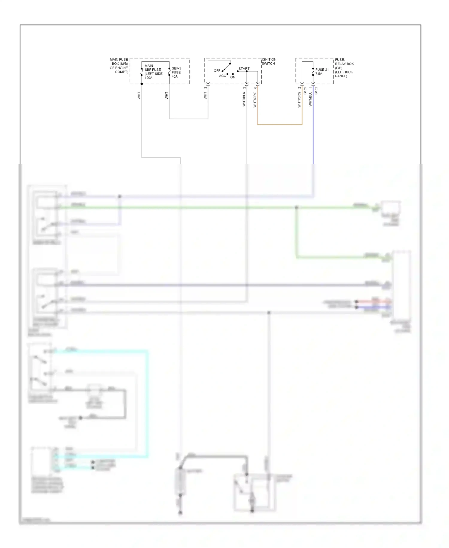 Wiring diagram wht/org for Subaru Outback BR facelift (2012-2014) (36 of 40)