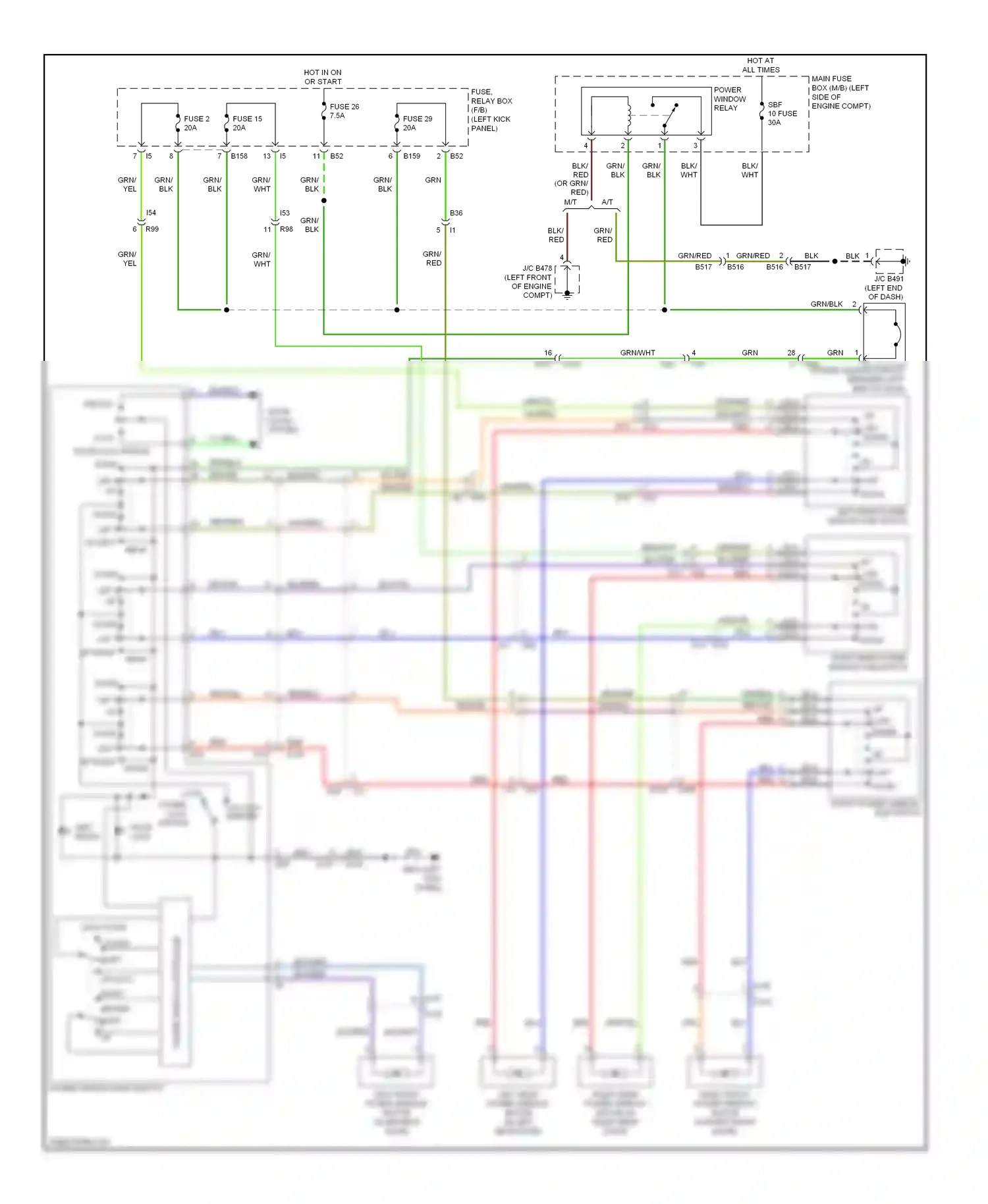 Wiring diagram yel for Subaru Outback BR facelift (2012-2014) (100 of 100)