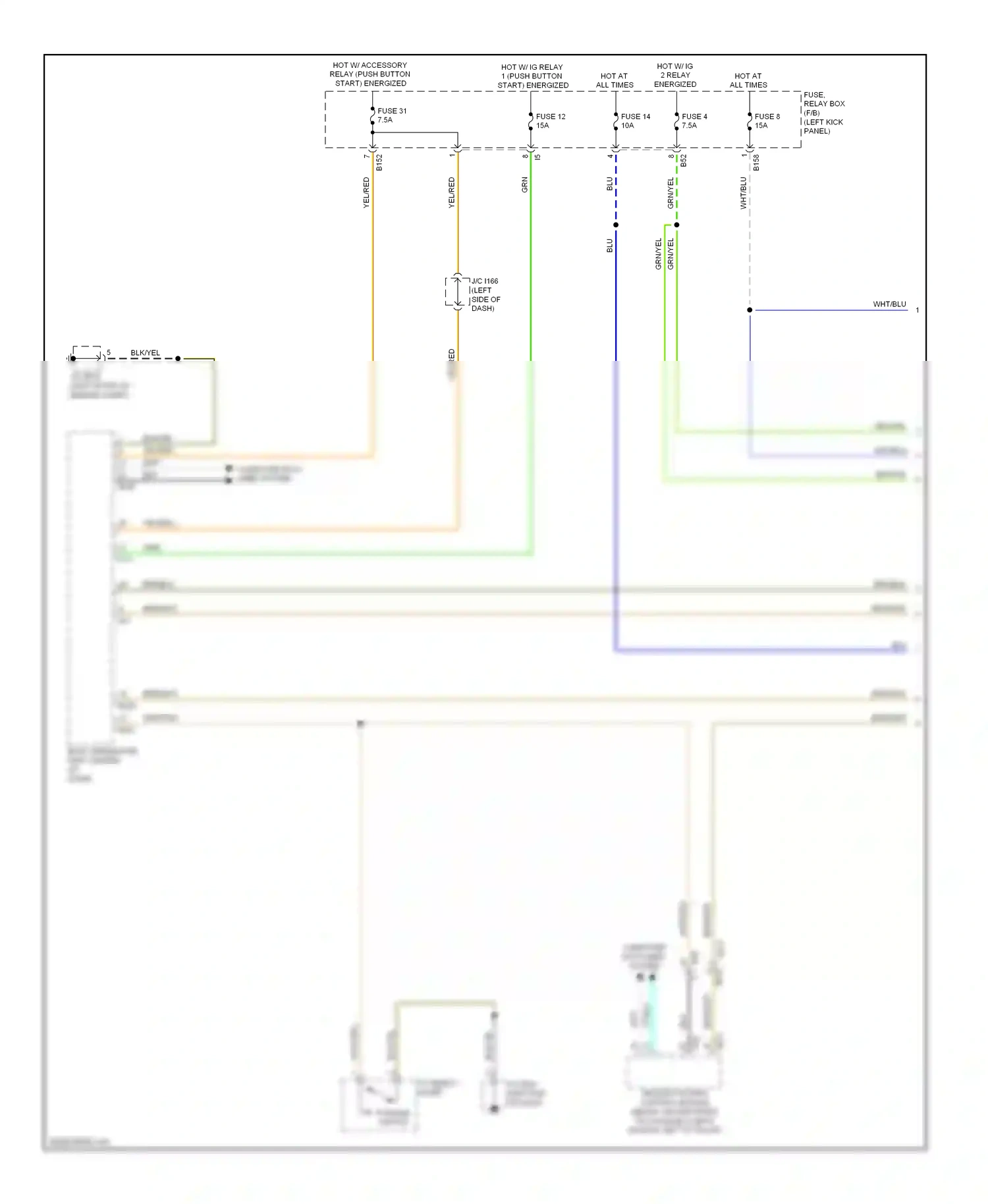 Wiring diagram yel/red for Subaru Outback BR facelift (2012-2014) (41 of 53)