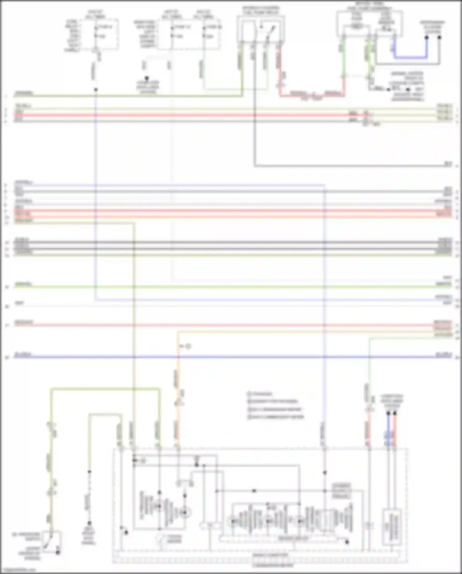 Outback Subaru BR facelift (2012-2014): Wiring diagram engine performance 2.5l (3 of 5)
