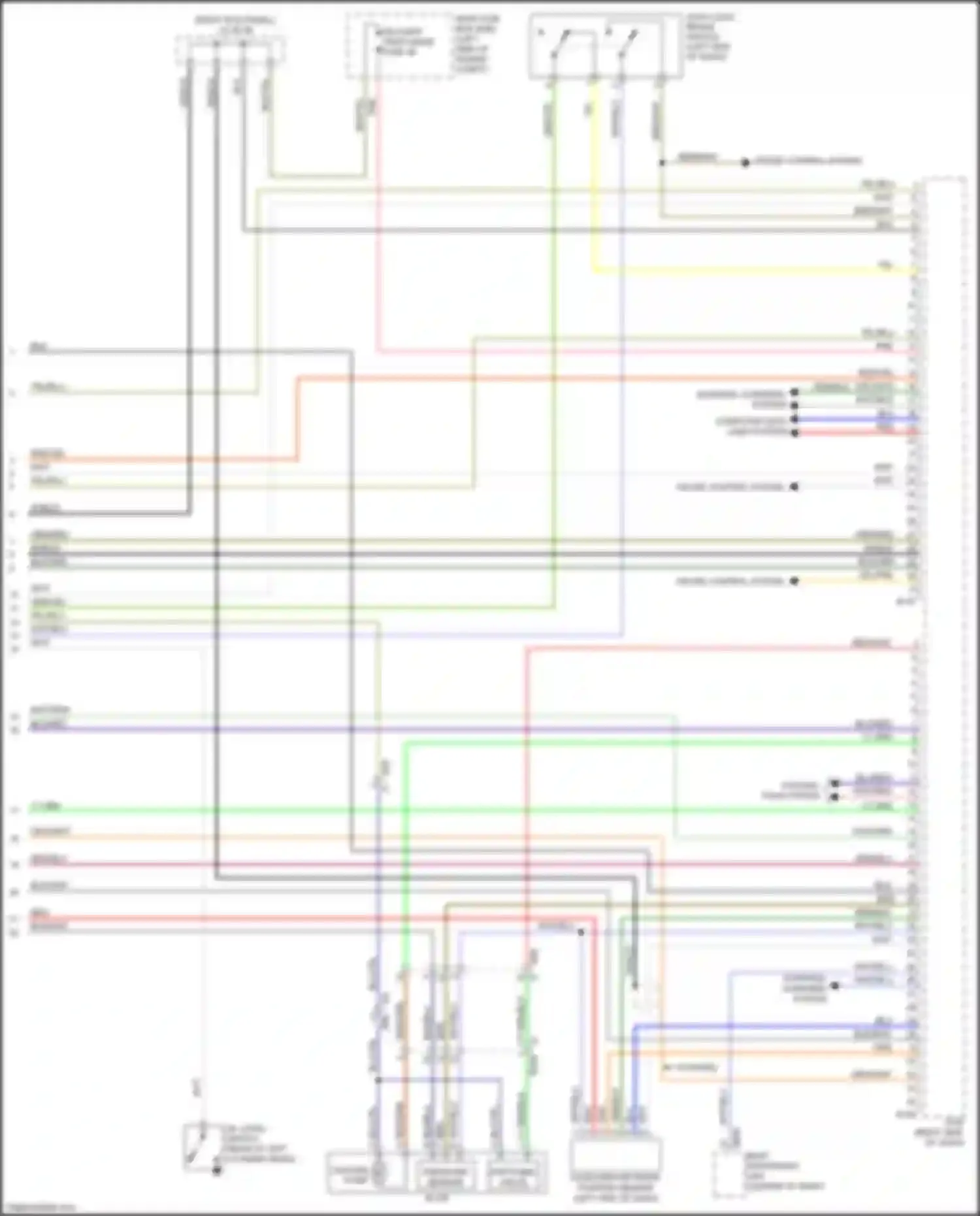 Outback Subaru BR facelift (2012-2014): Wiring diagram engine performance 2.5l (5 of 5)