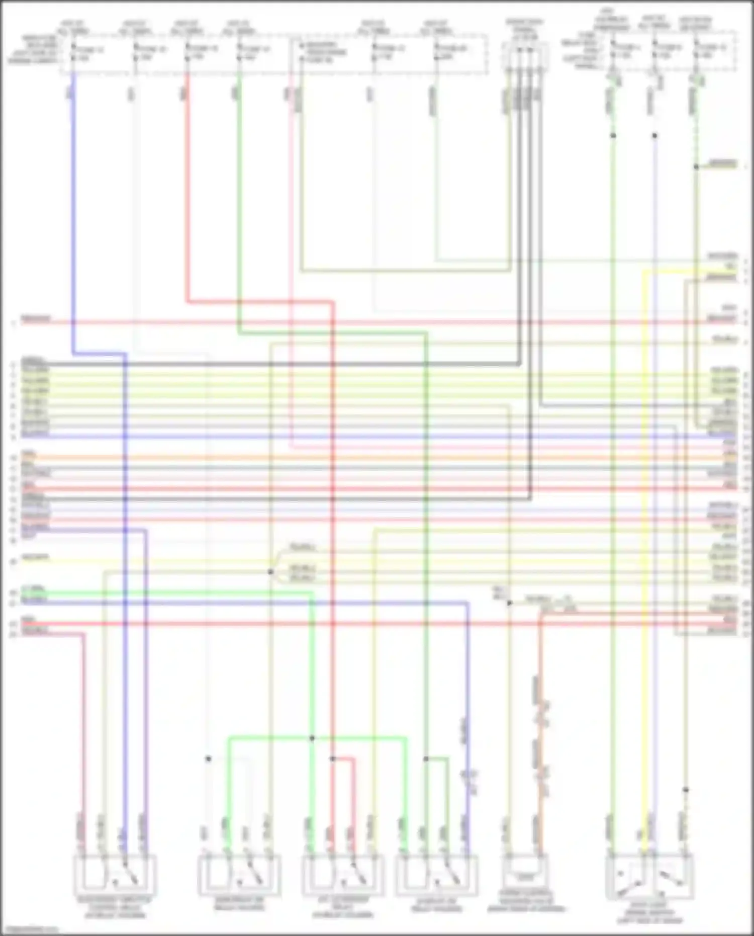 Outback Subaru BR facelift (2012-2014): Wiring diagram engine performance 3.6l (3 of 5)