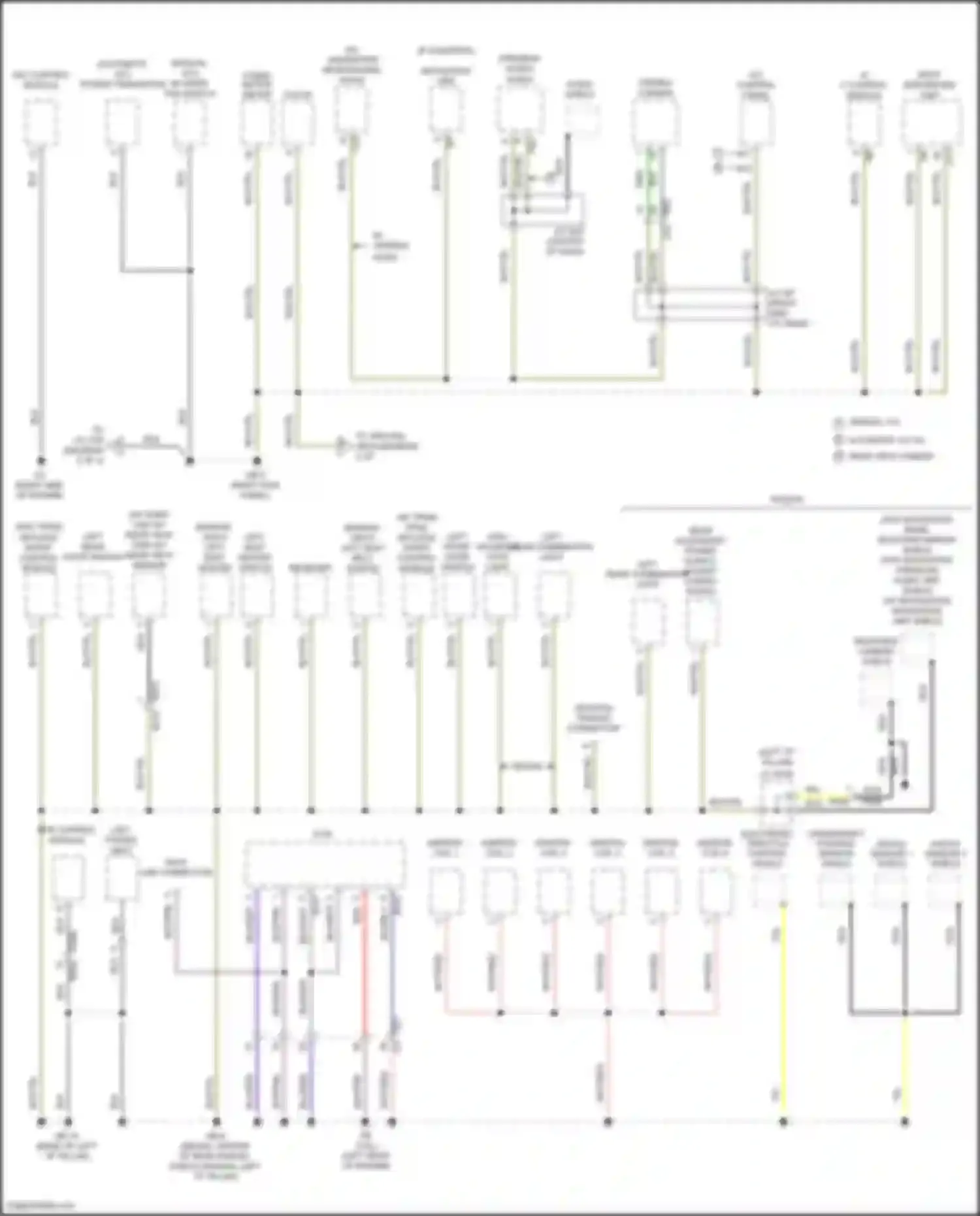 Outback Subaru BR facelift (2012-2014): Ground distribution circuit (3 of 4)